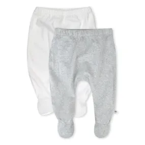 2-Pack Organic Cotton Footed Pants