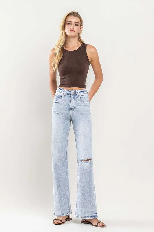 90's Vintage Super High-Rise Flare Jeans