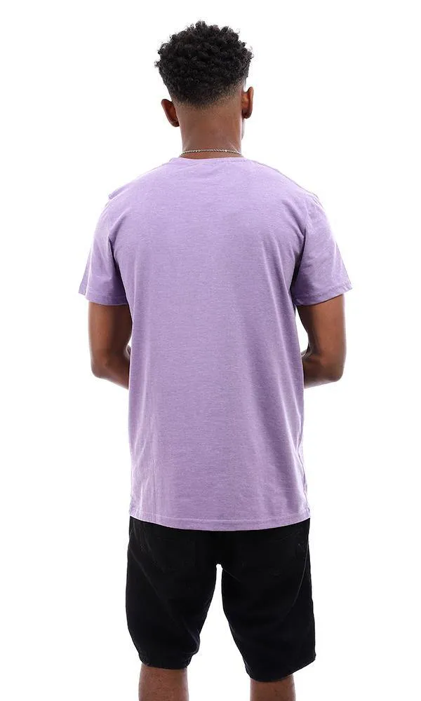 94619 Basic Round Neck Regular Fit T-Shirt - Light Purple