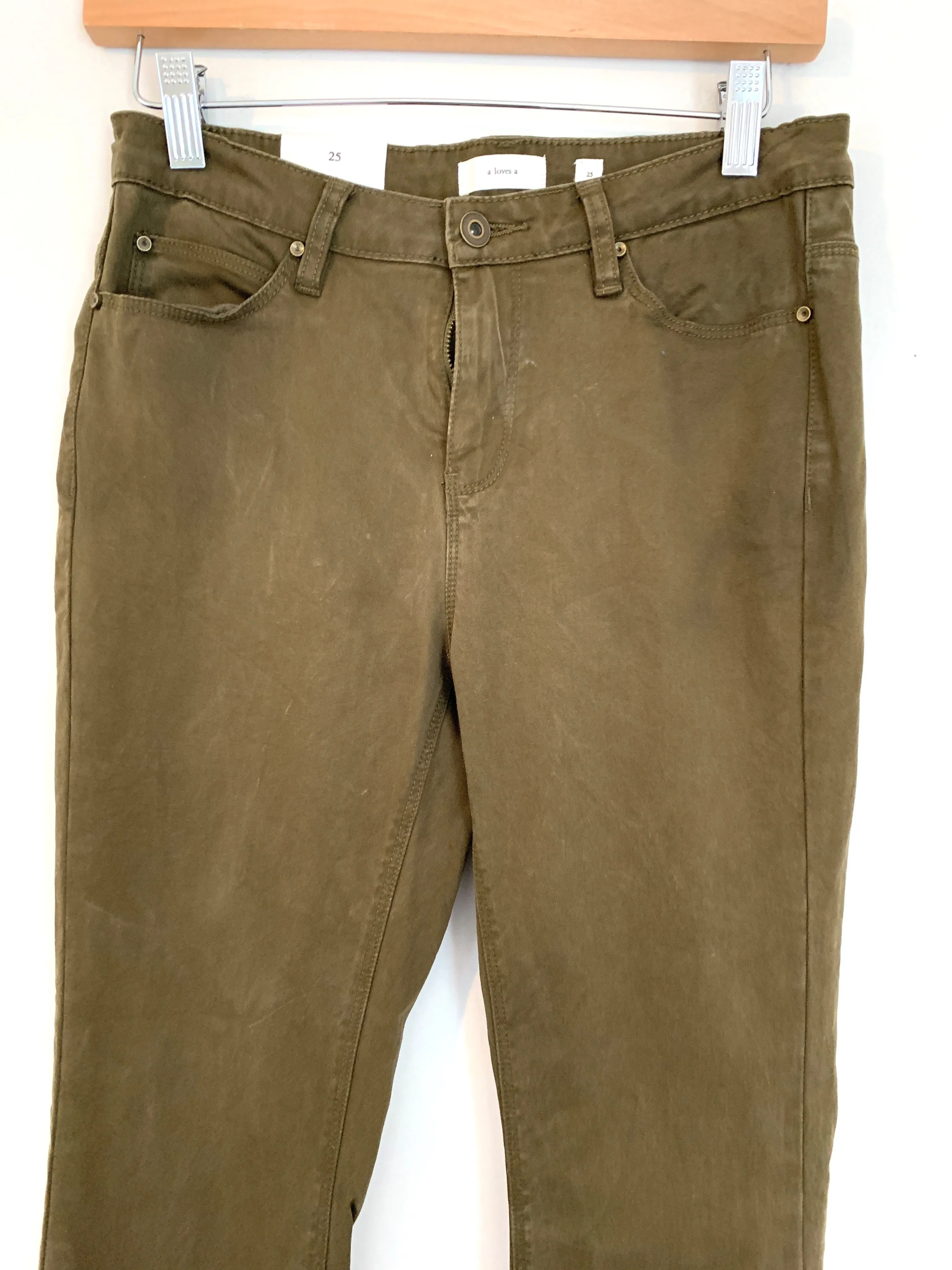 A Loves A Brown Ankle Flare Pants NWT- Size 25 (Inseam 30")