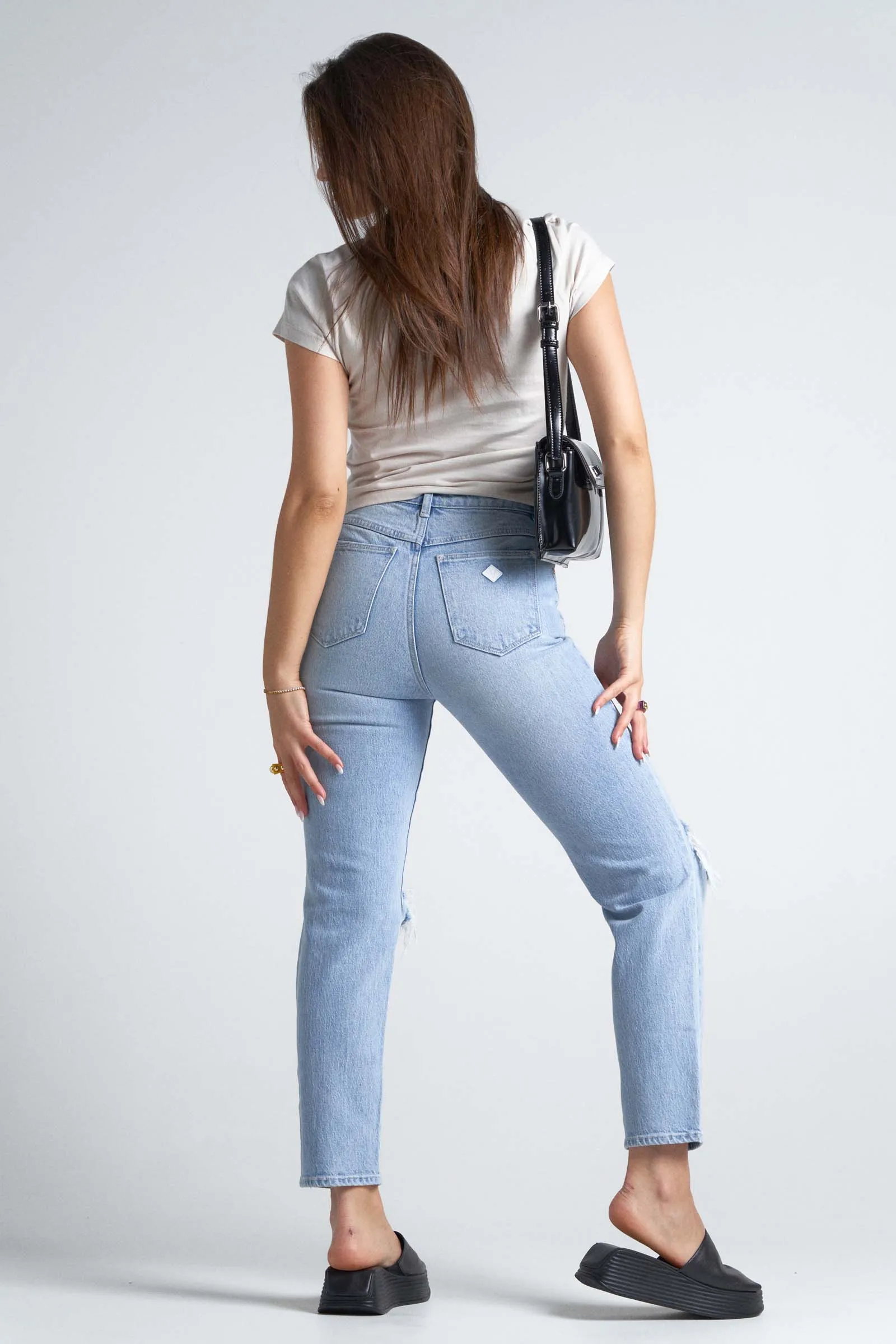 Abrand High Slim Gina RIP Jeans