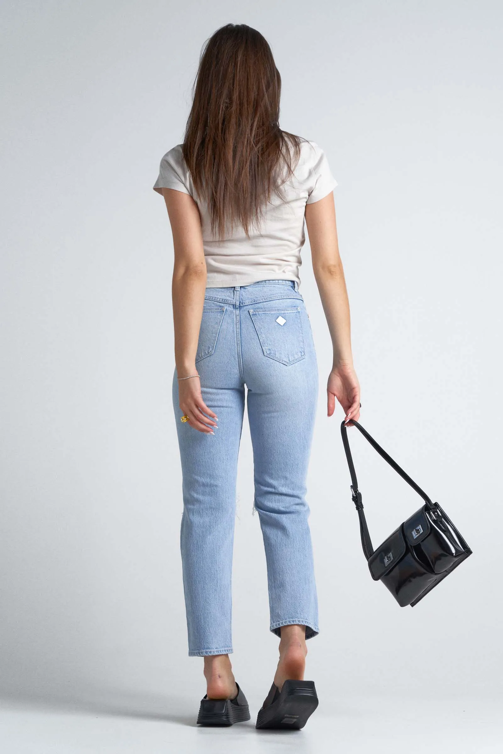 Abrand High Slim Gina RIP Jeans