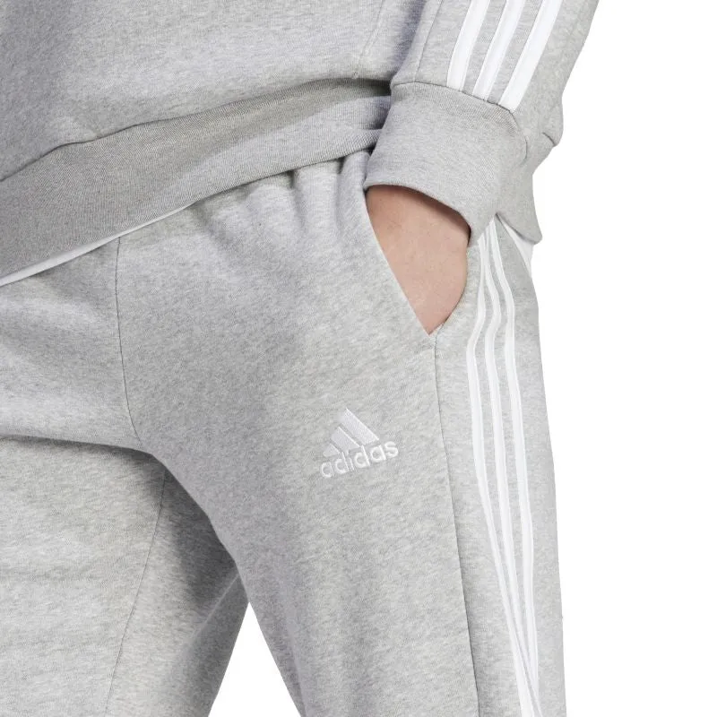 Adidas Mens Essentials Fleece Tapered Cuff 3-Stripes Pant