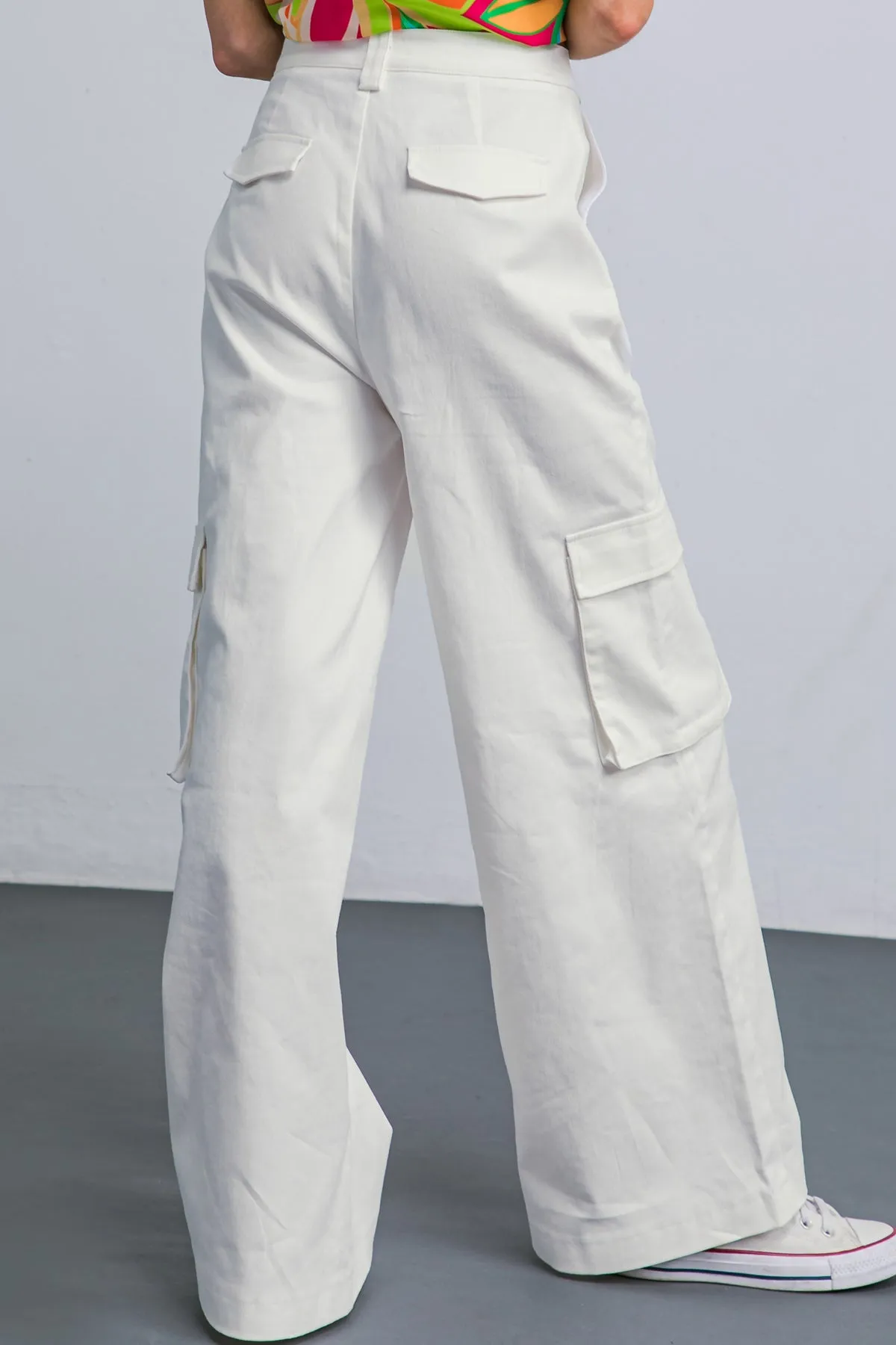 ADORABLE POSH WOVEN CARGO PANTS