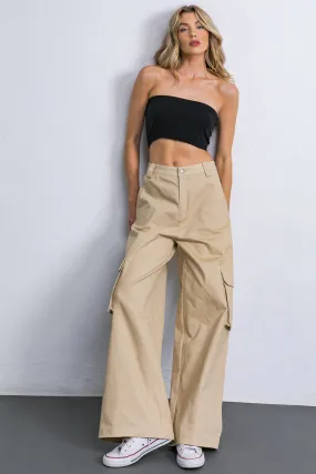 ADORABLE POSH WOVEN CARGO PANTS