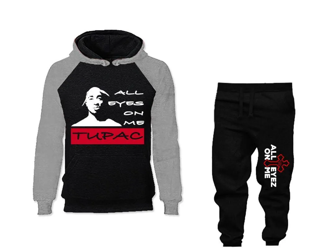 All Eyes On Me Raglan Hoodie and Jogger Pants Set Sold Together