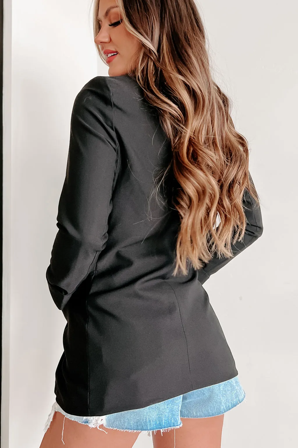 Always Working Oversized Blazer (Black)