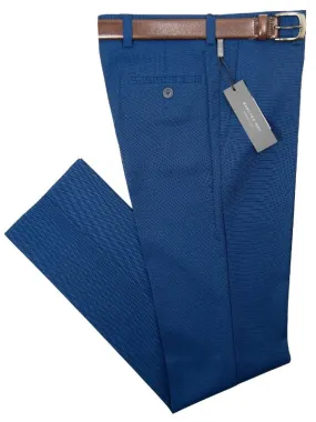 Andrew Marc 28435P Boy's Skinny Fit Pant - Nail Head - Blue