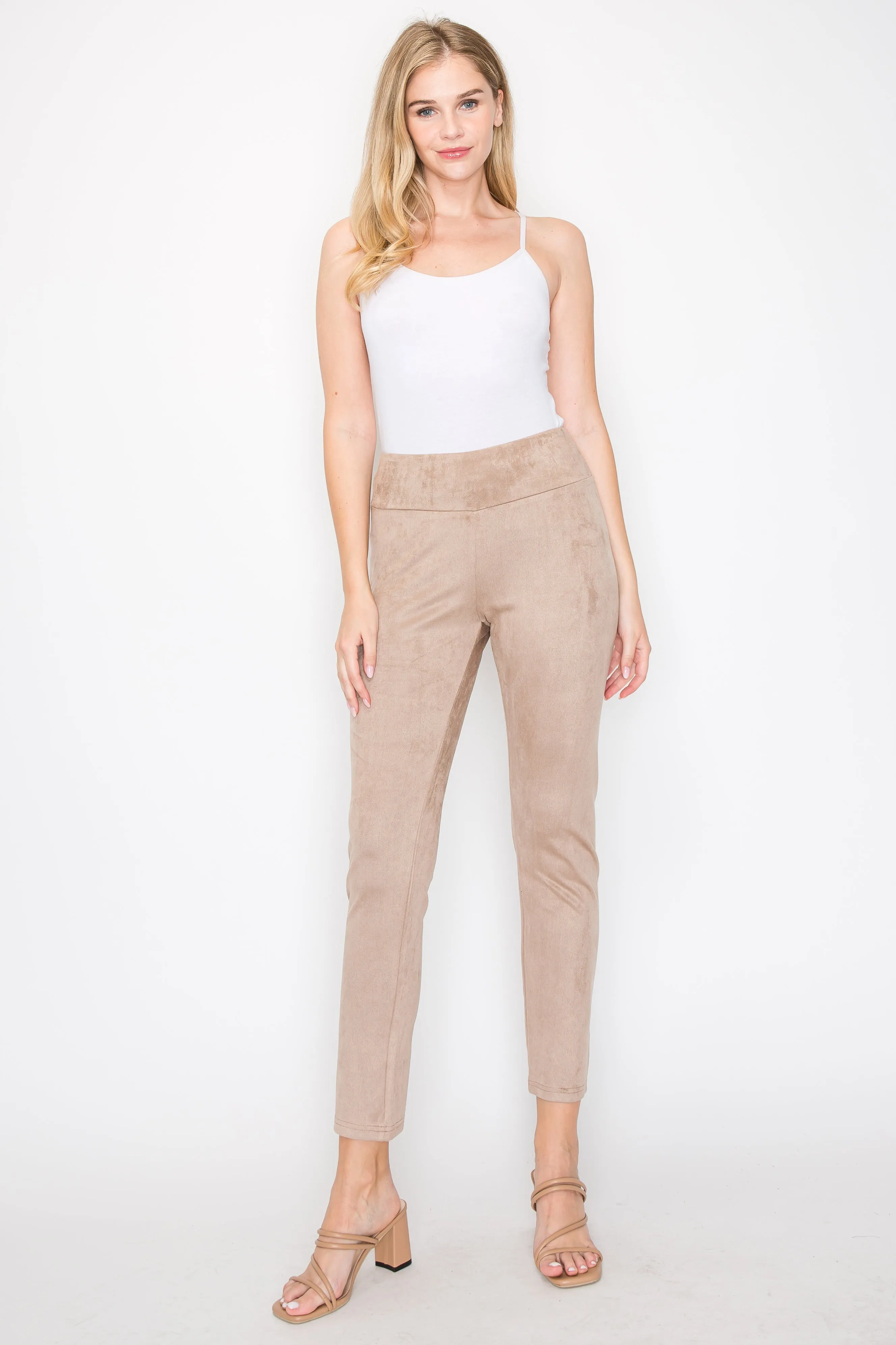 Annelise Stretch Suede Pant