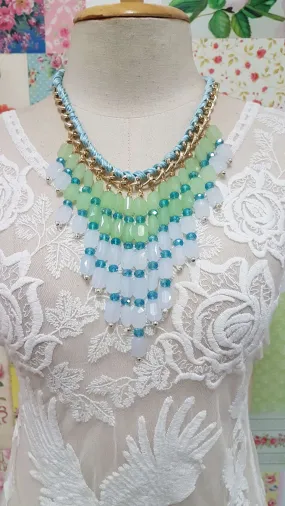 Aqua Green Necklace JU0111