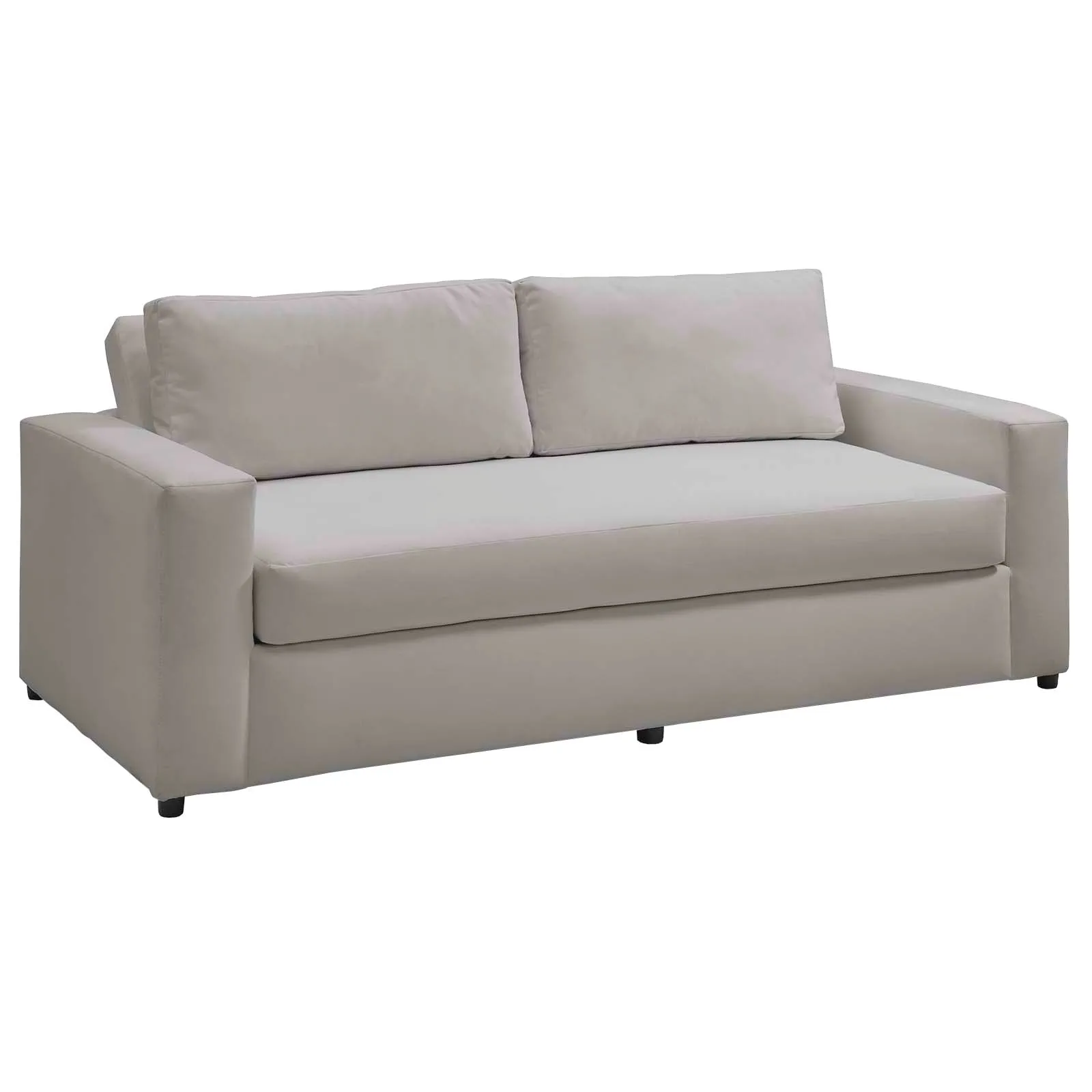 Avendale Velvet Sofa By Modway - EEI-6185 - Fog Gray Velvet