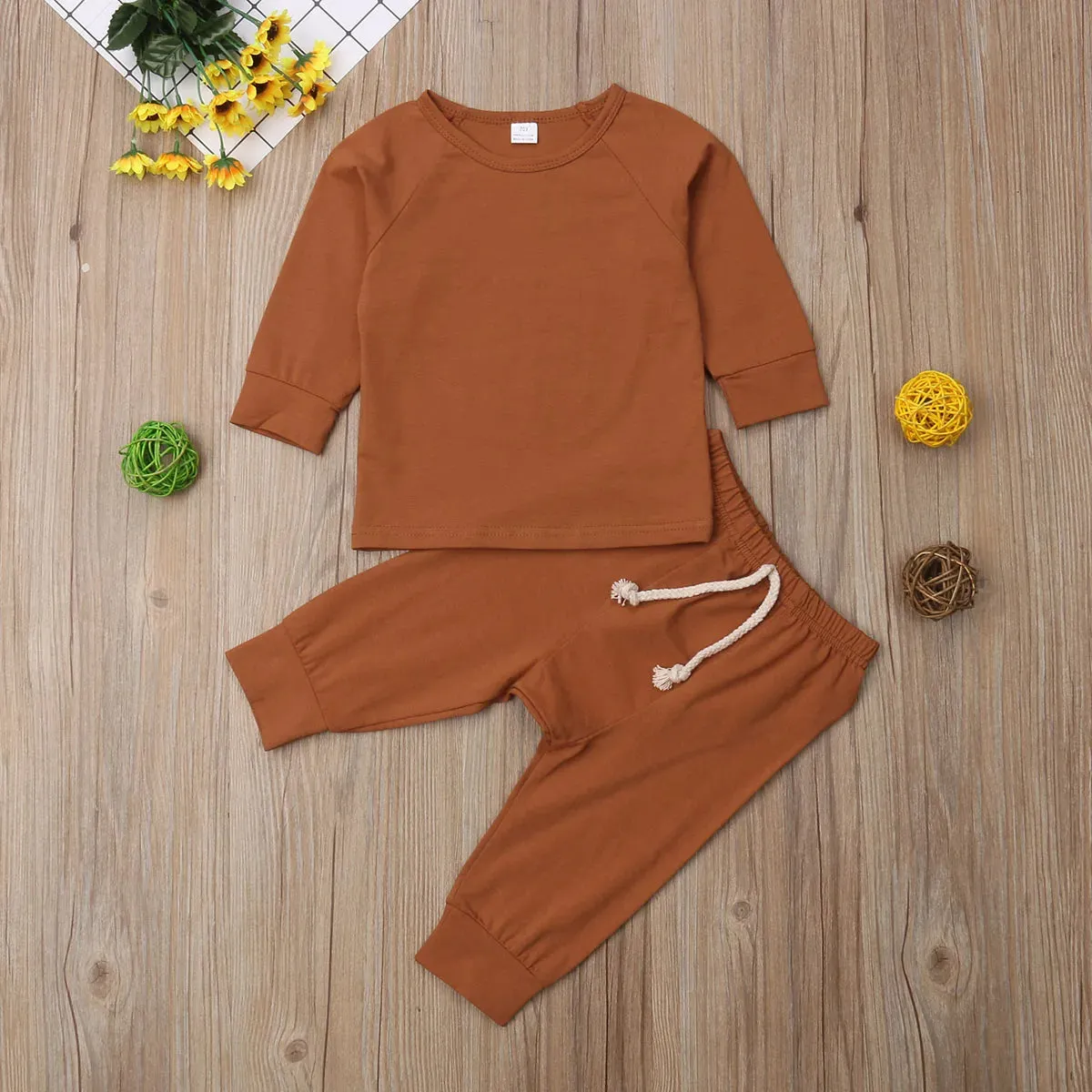 Baby Layette - Infant Basics - Long Sleeve Loungewear Set