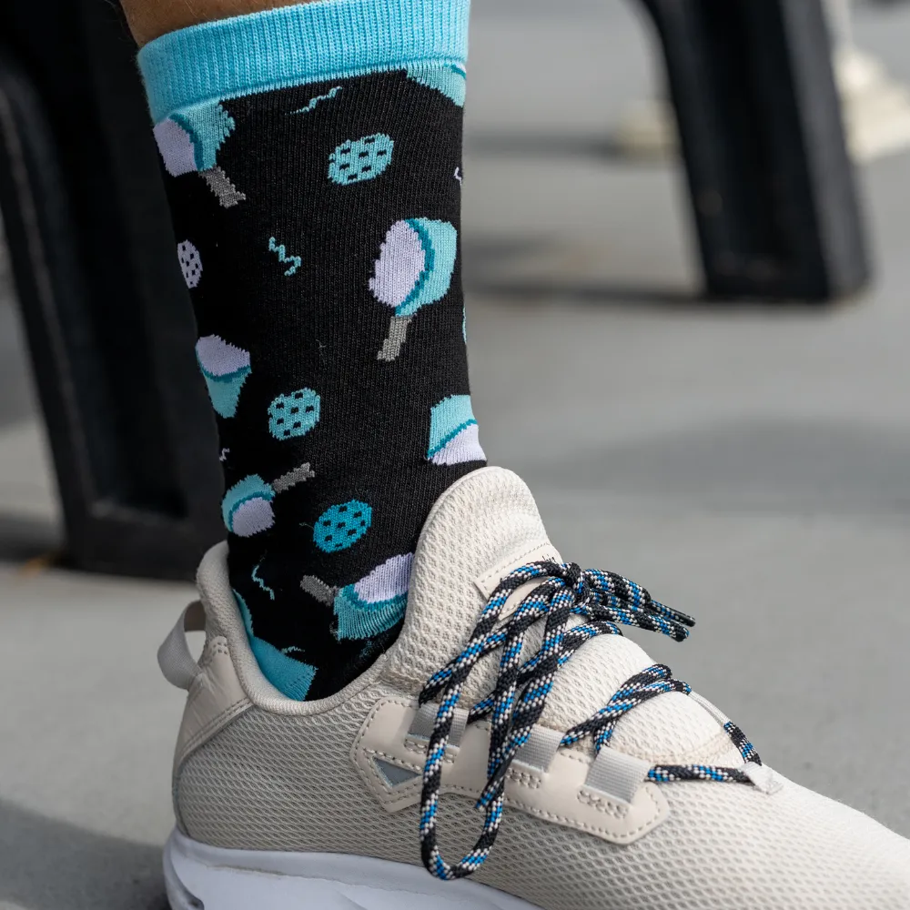 Bamboo Pickleball Socks- Blue - Born to Rally