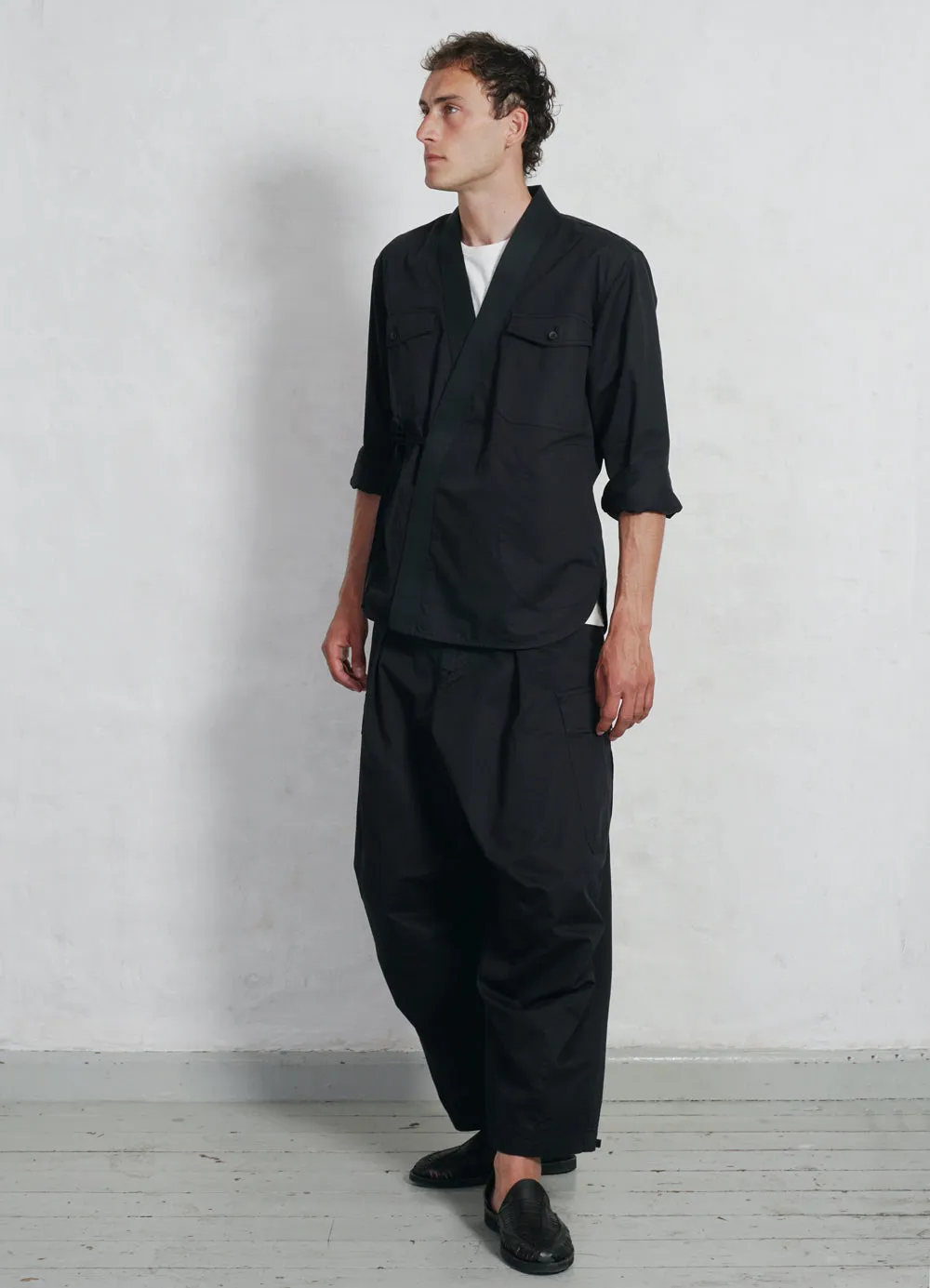 BENNY | Super Wide Ballon Trousers | Black Drill