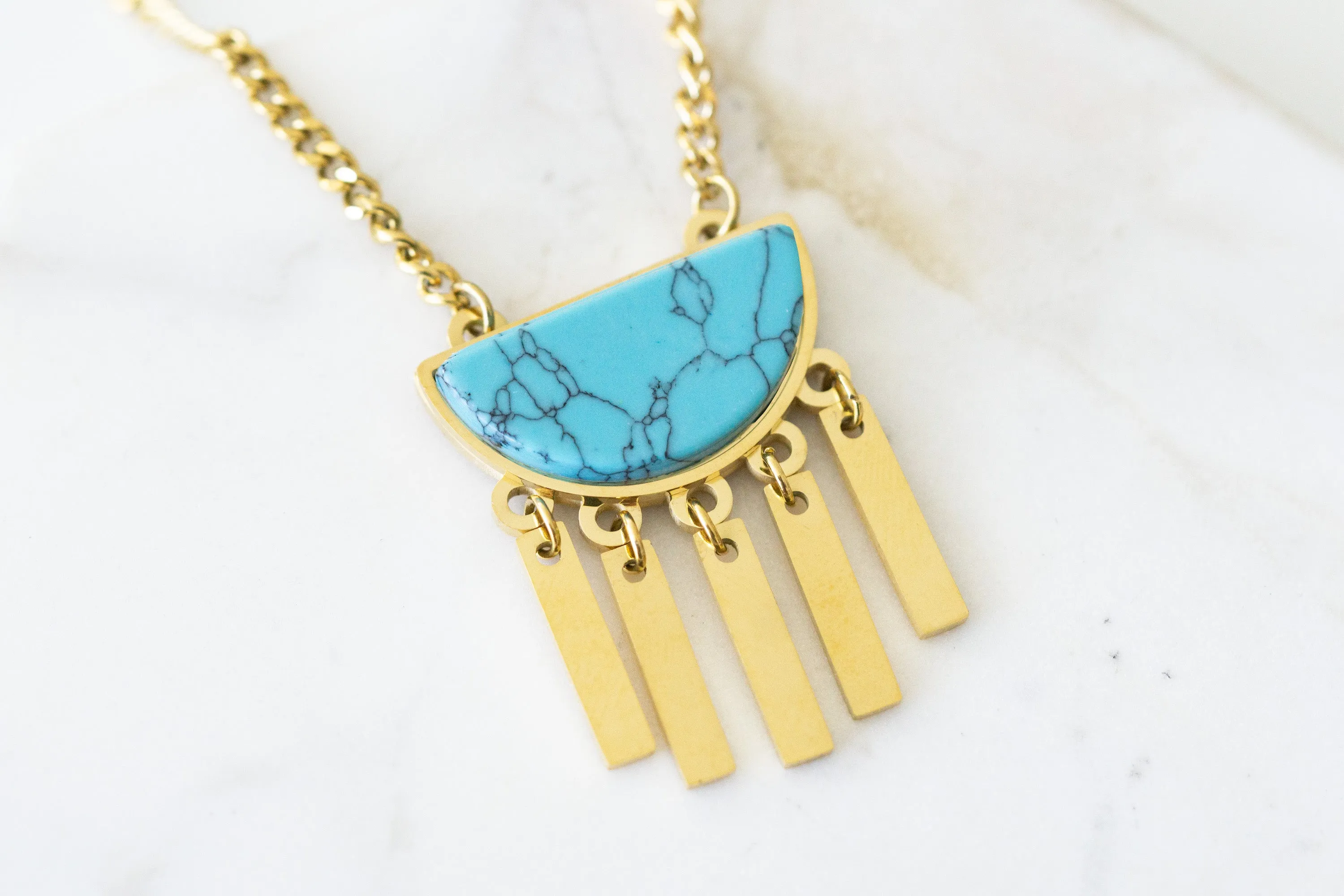 Bianca Collection - Turquoise Necklace