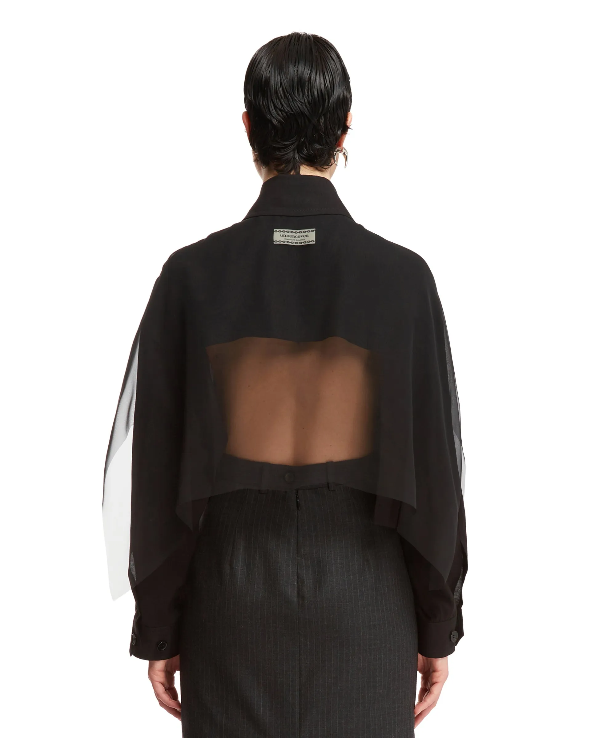 Black Open Back Jacket