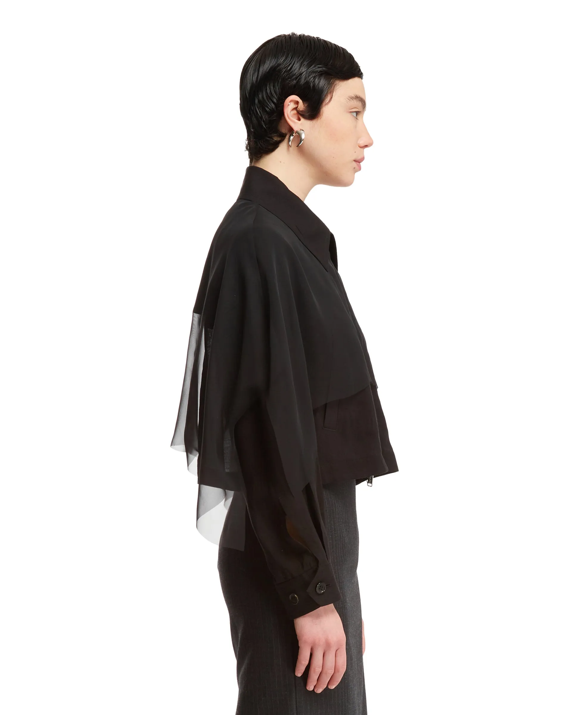 Black Open Back Jacket