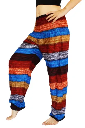 Blue Striped Harem Pants