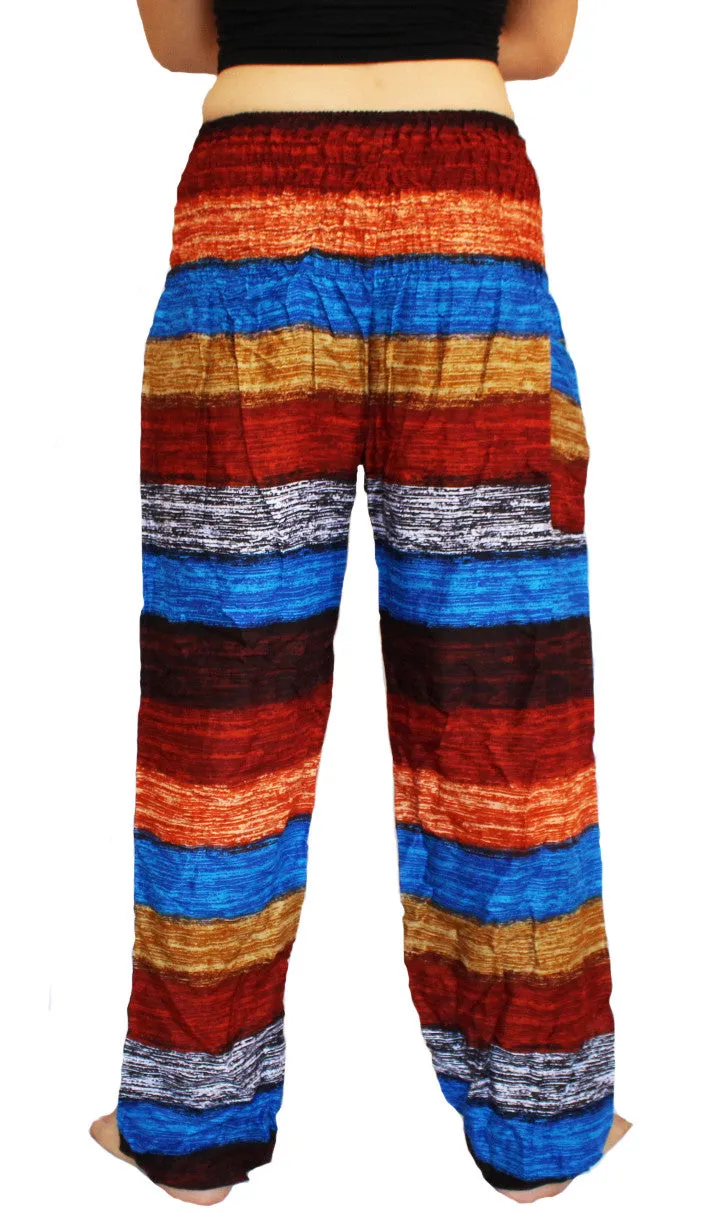 Blue Striped Harem Pants