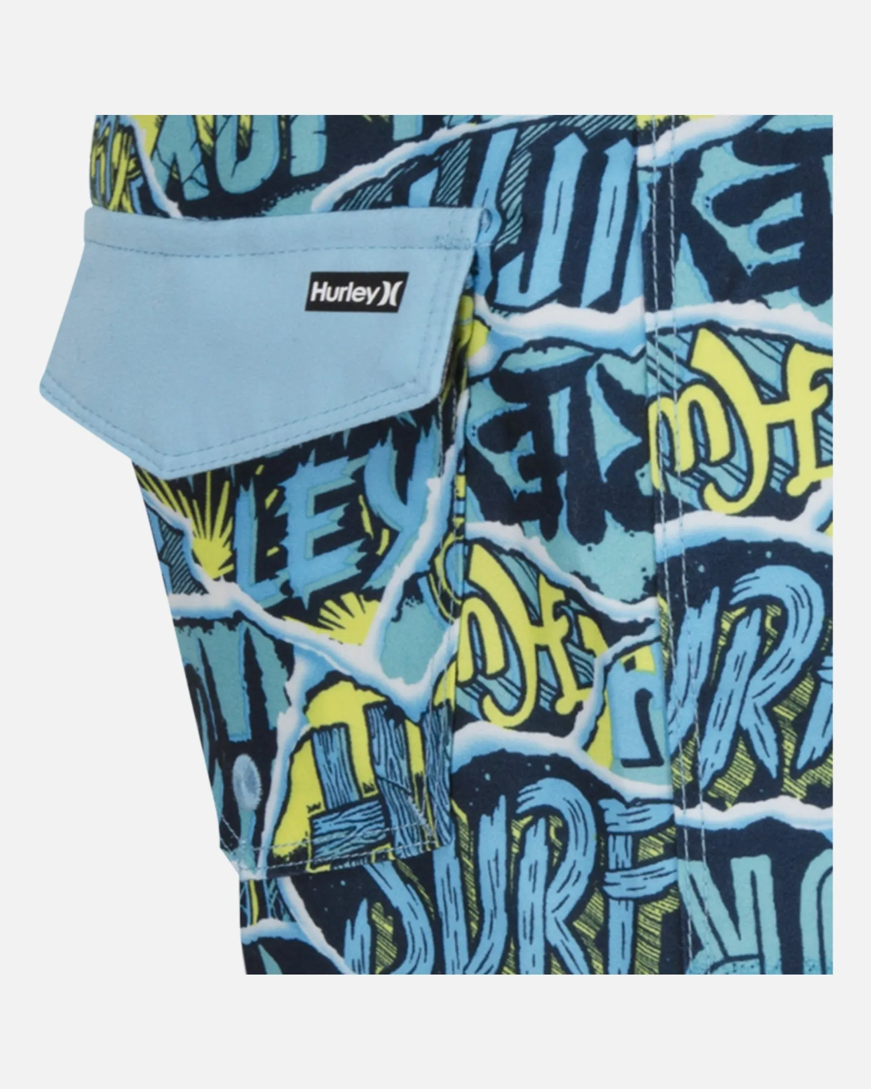 Boys Ripped Sticker Boardshort