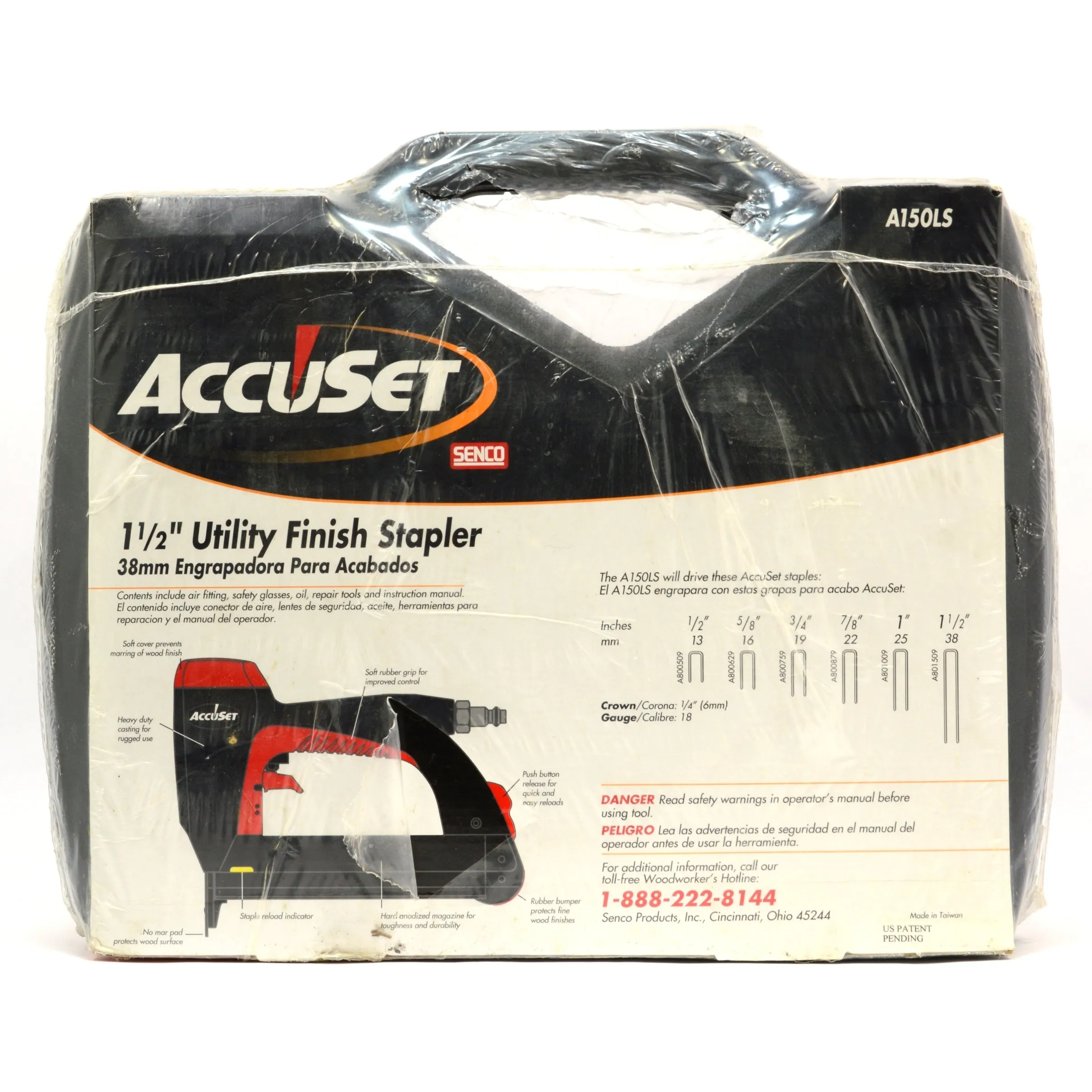 Brand New SENCO "ACCUSET" 1-1/2" UTILITY FINISH STAPLER #A150LS Pneumatic Nailer