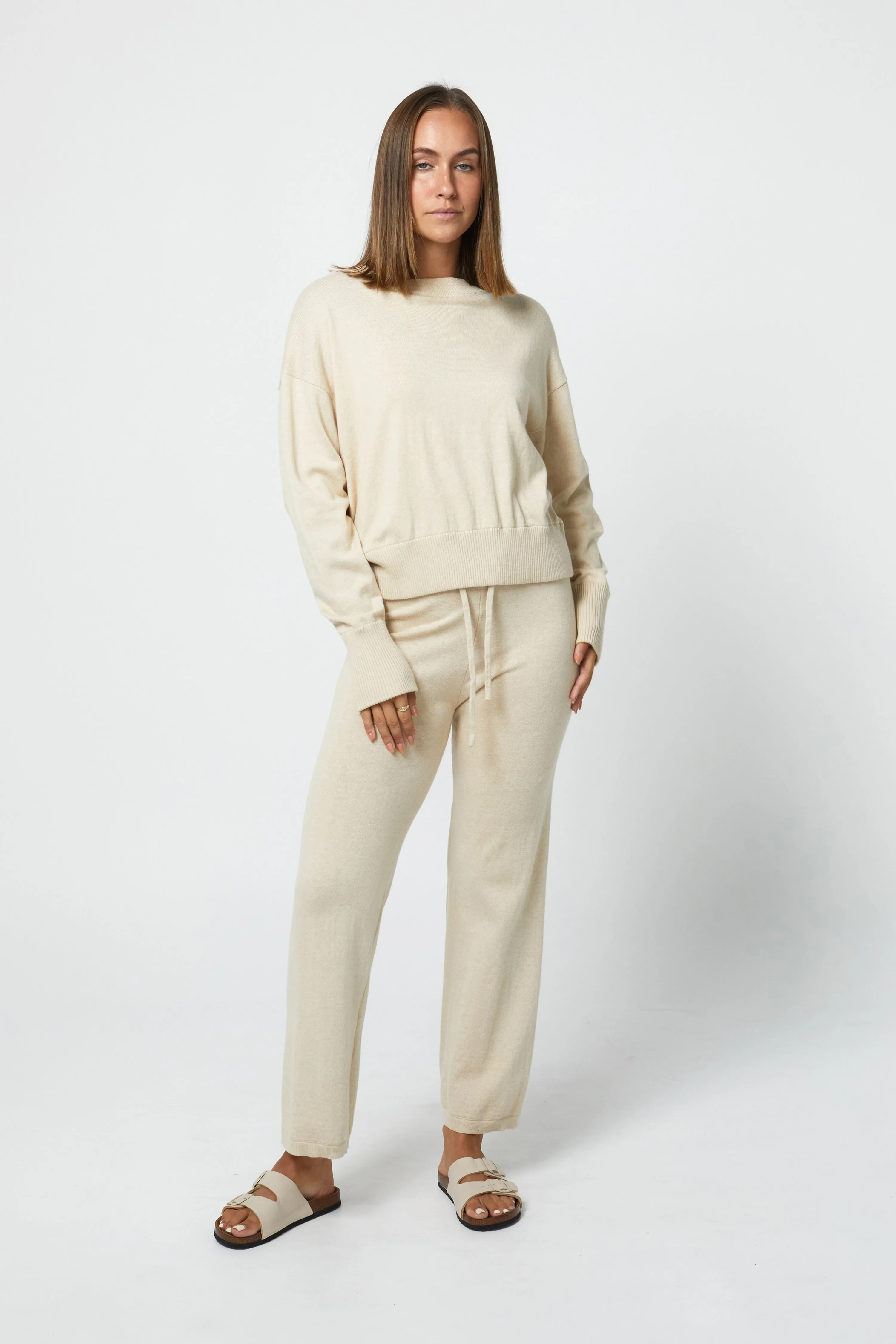 CALLIE LOUNGE PANT - CARAMEL