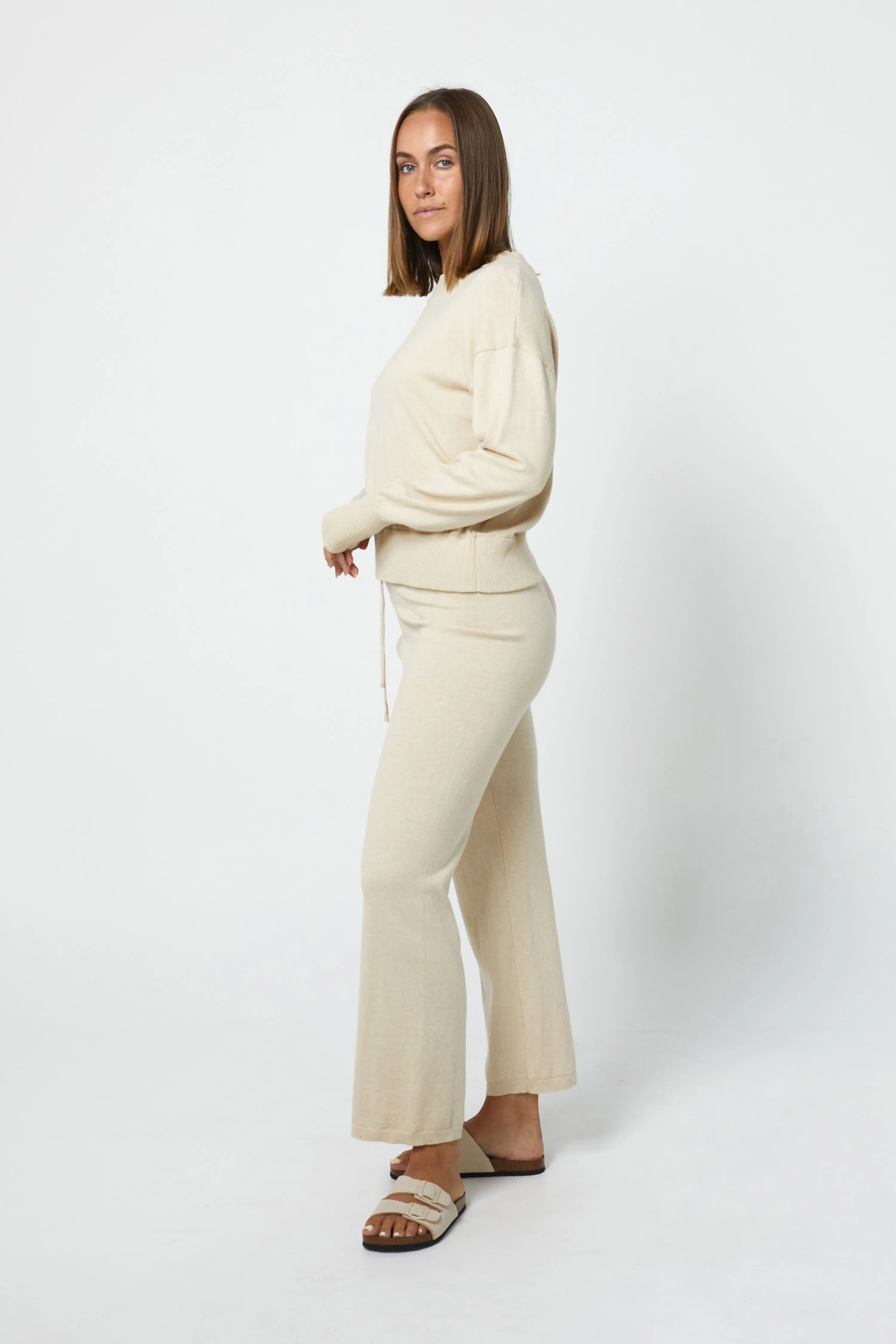 CALLIE LOUNGE PANT - CARAMEL