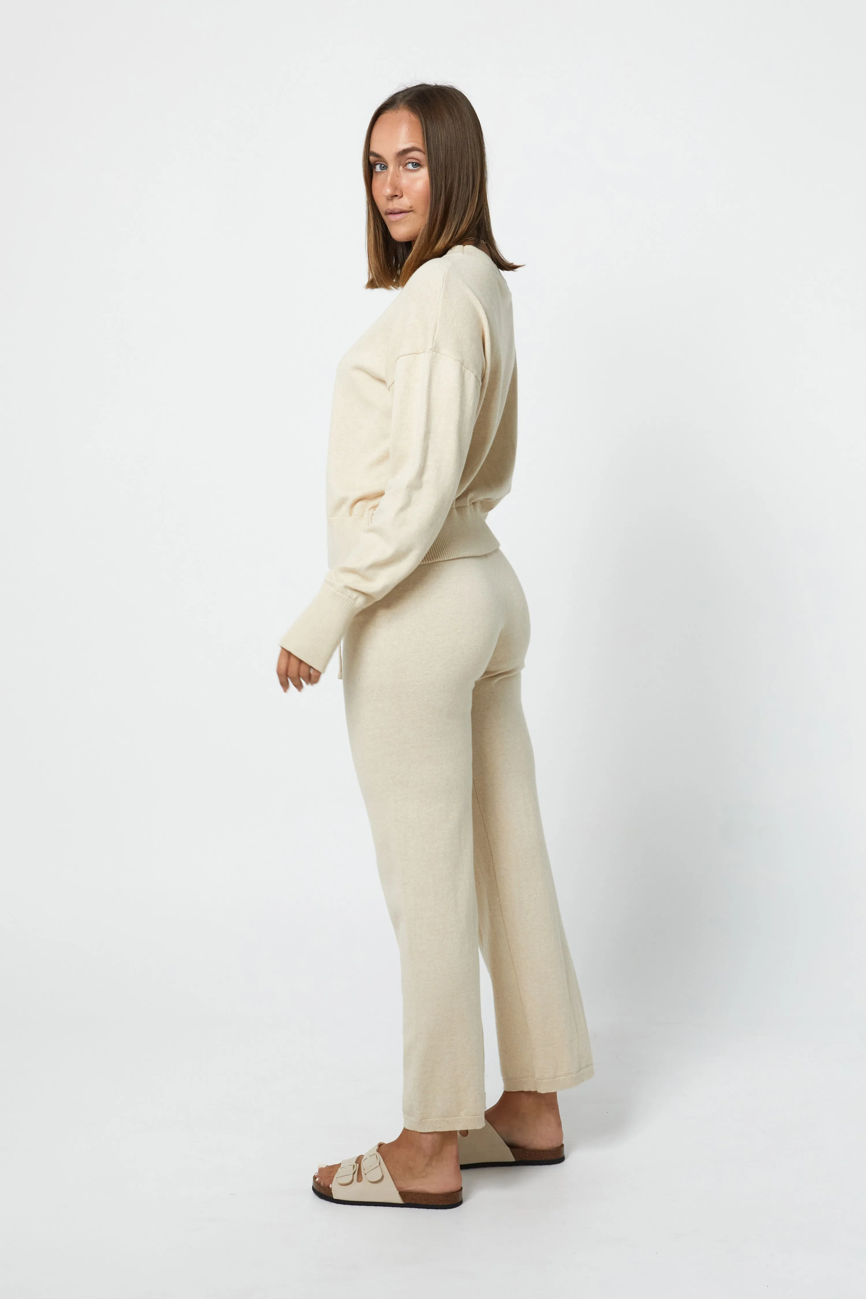 CALLIE LOUNGE PANT - CARAMEL