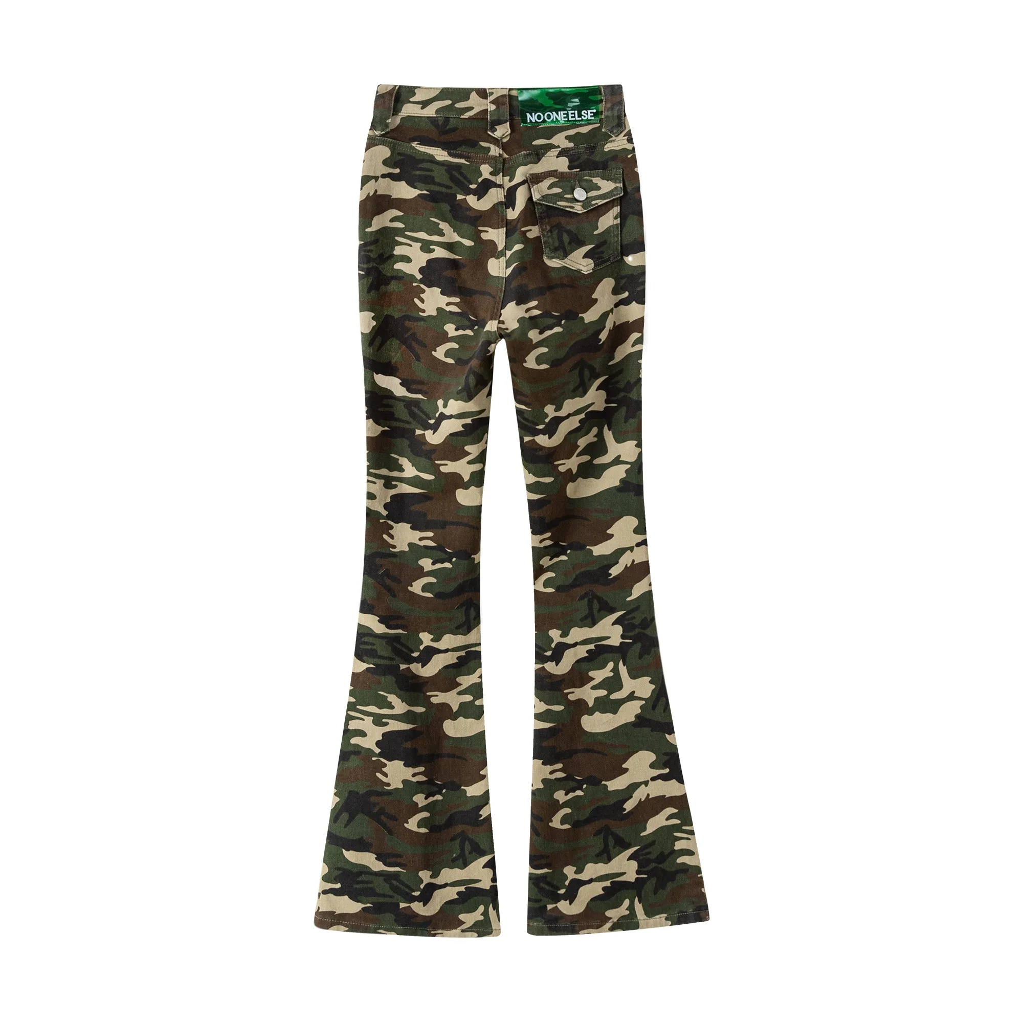 Camouflage Bootcut Pants