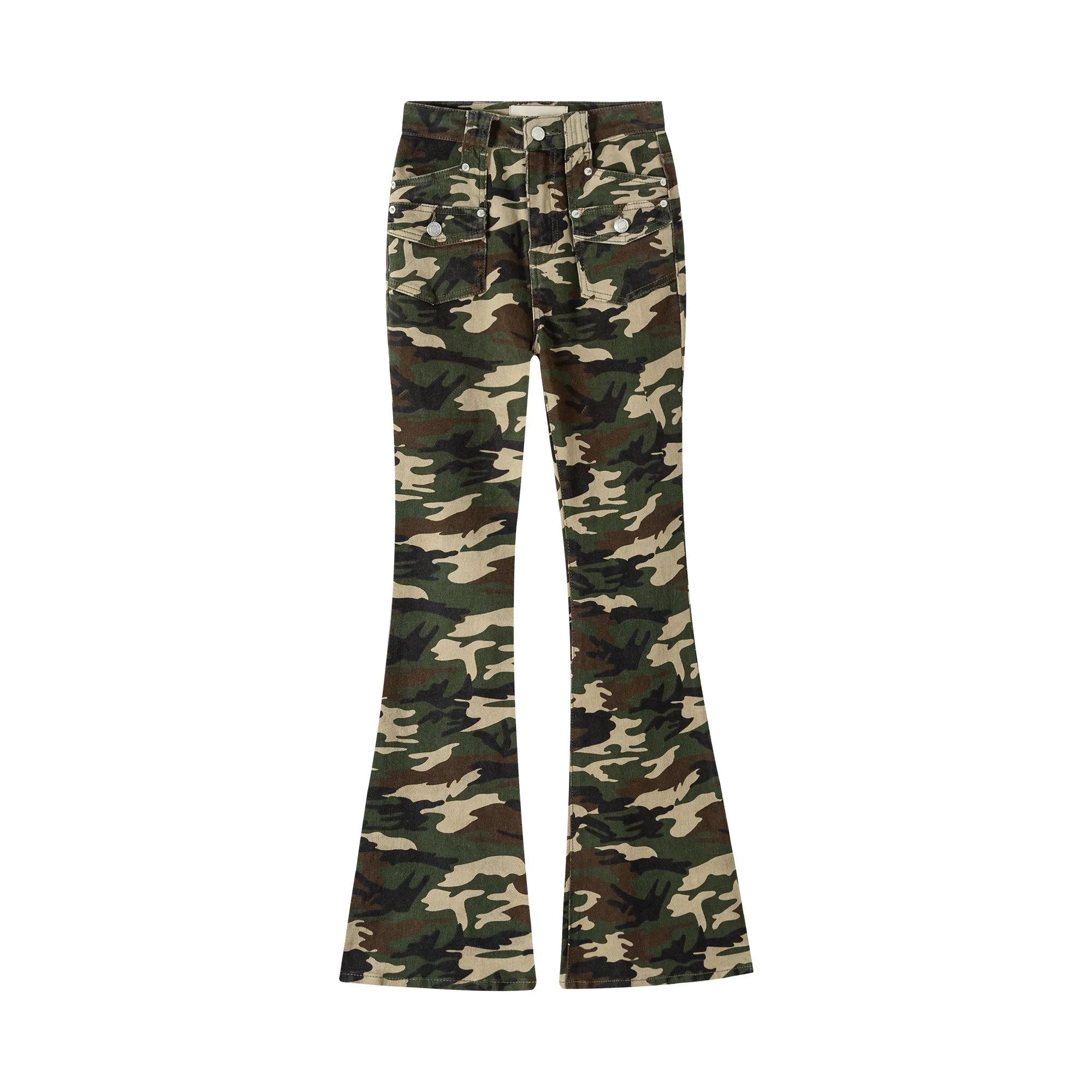 Camouflage Bootcut Pants