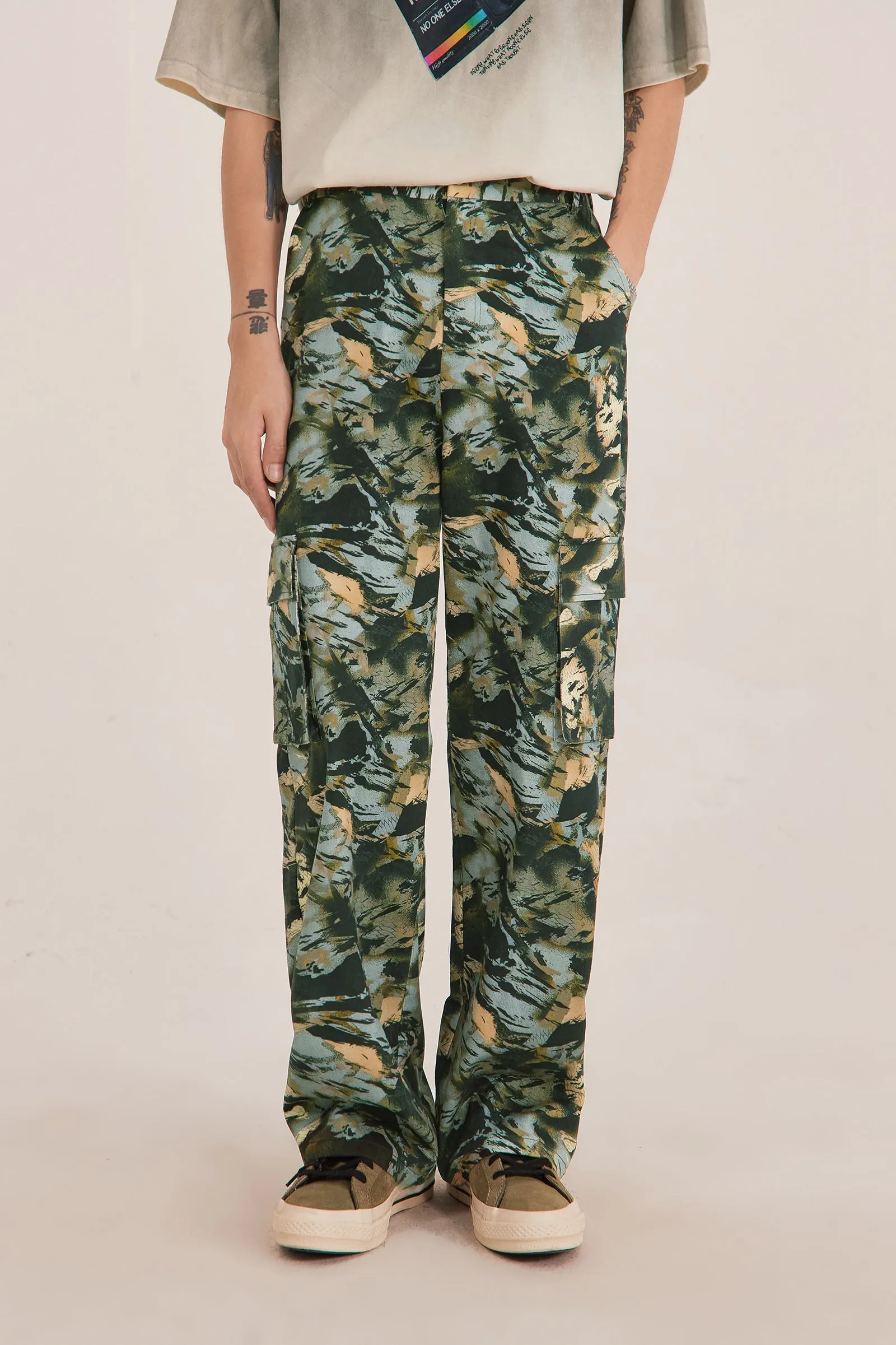 Camouflage Pocket Cargo Pants