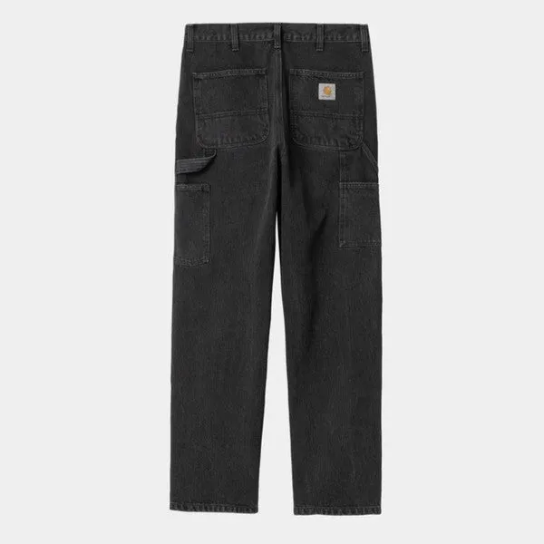 Carhartt WIP Black Stone Washed Double Knee Denim Pants