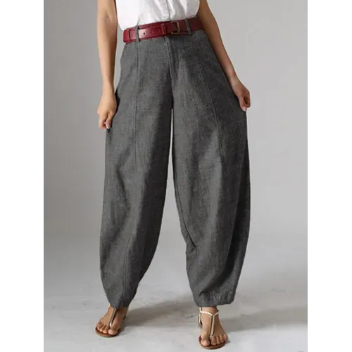 Casual Solid Harem Pants