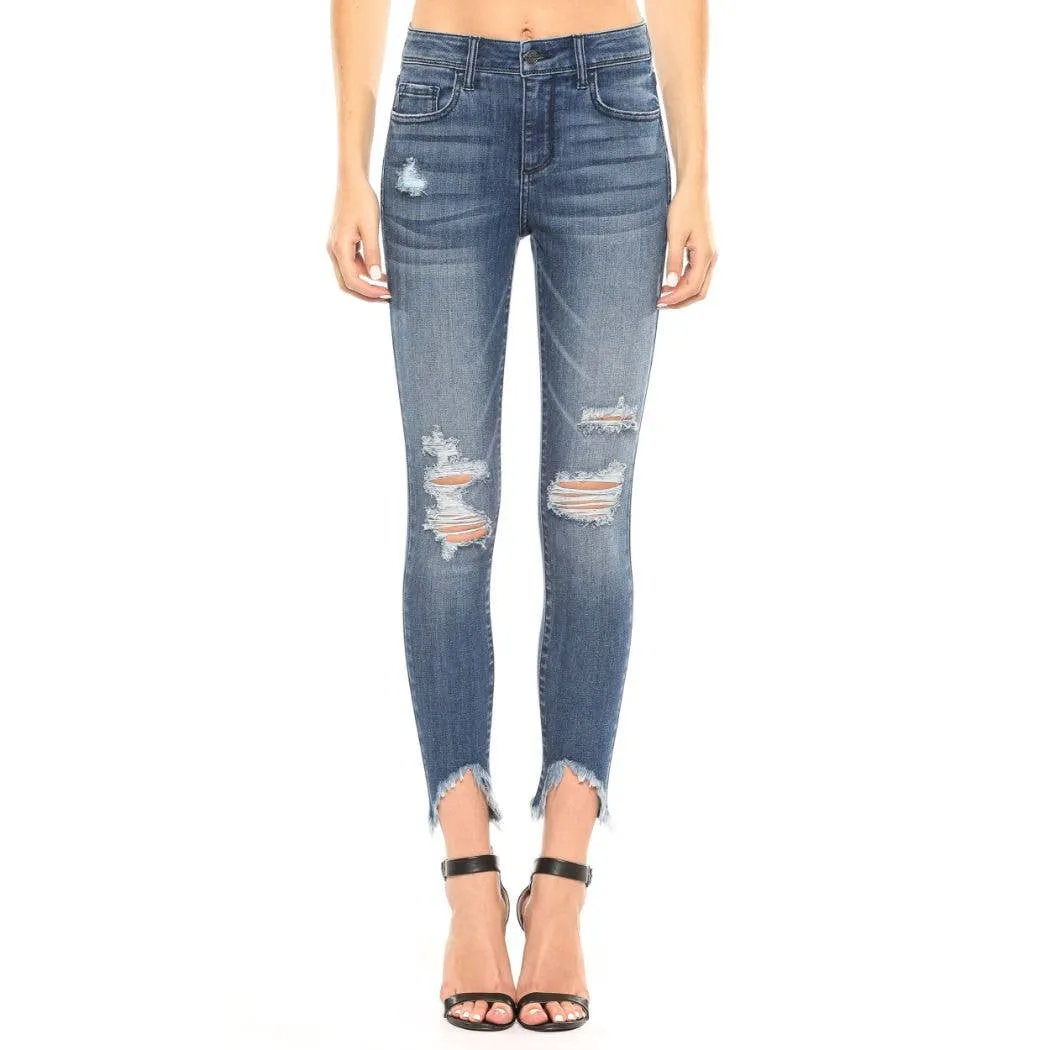 Cello Cropped Skinny- Medium Wash