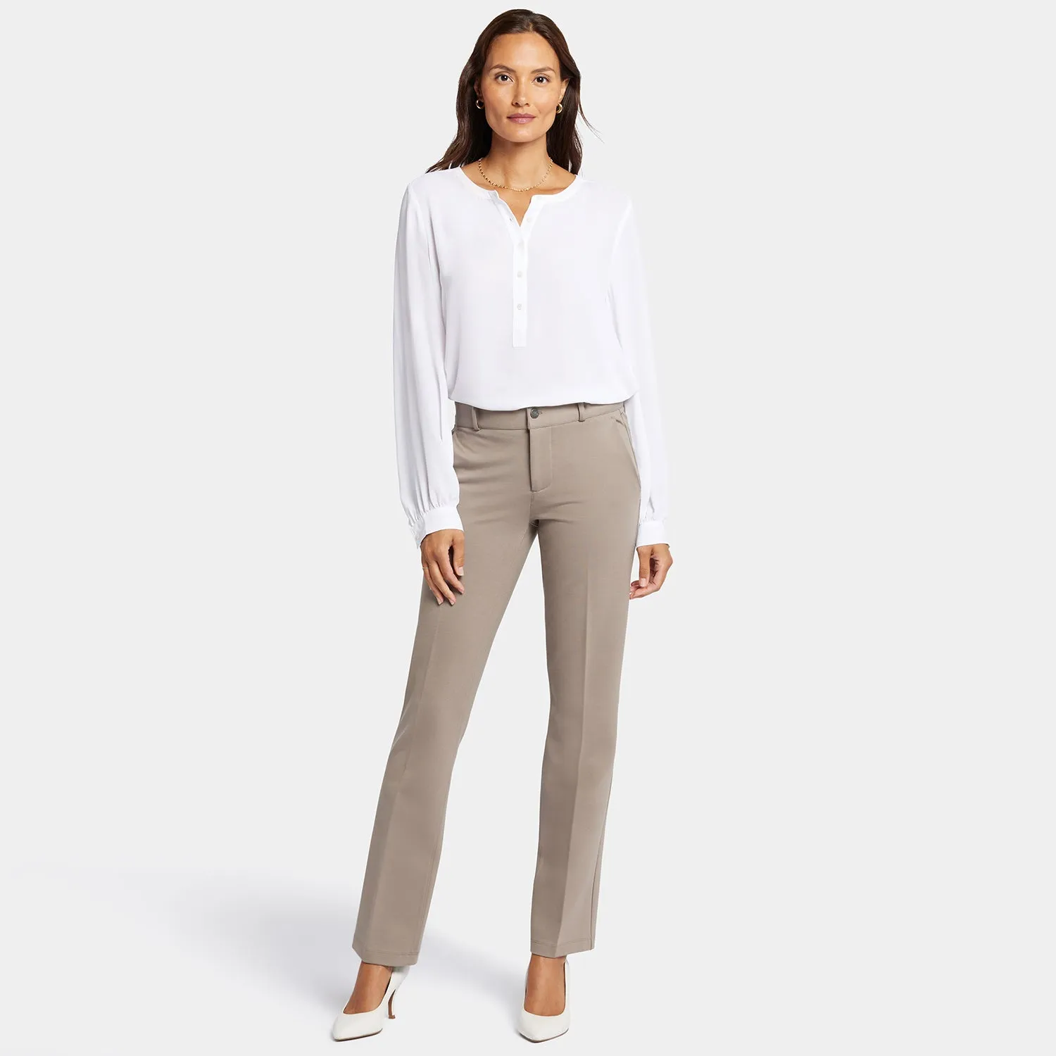 Classic Trouser Pants In Petite - Saddlewood