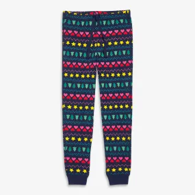 Clearance fit 2 grown-ups organic pj pant in fair isle