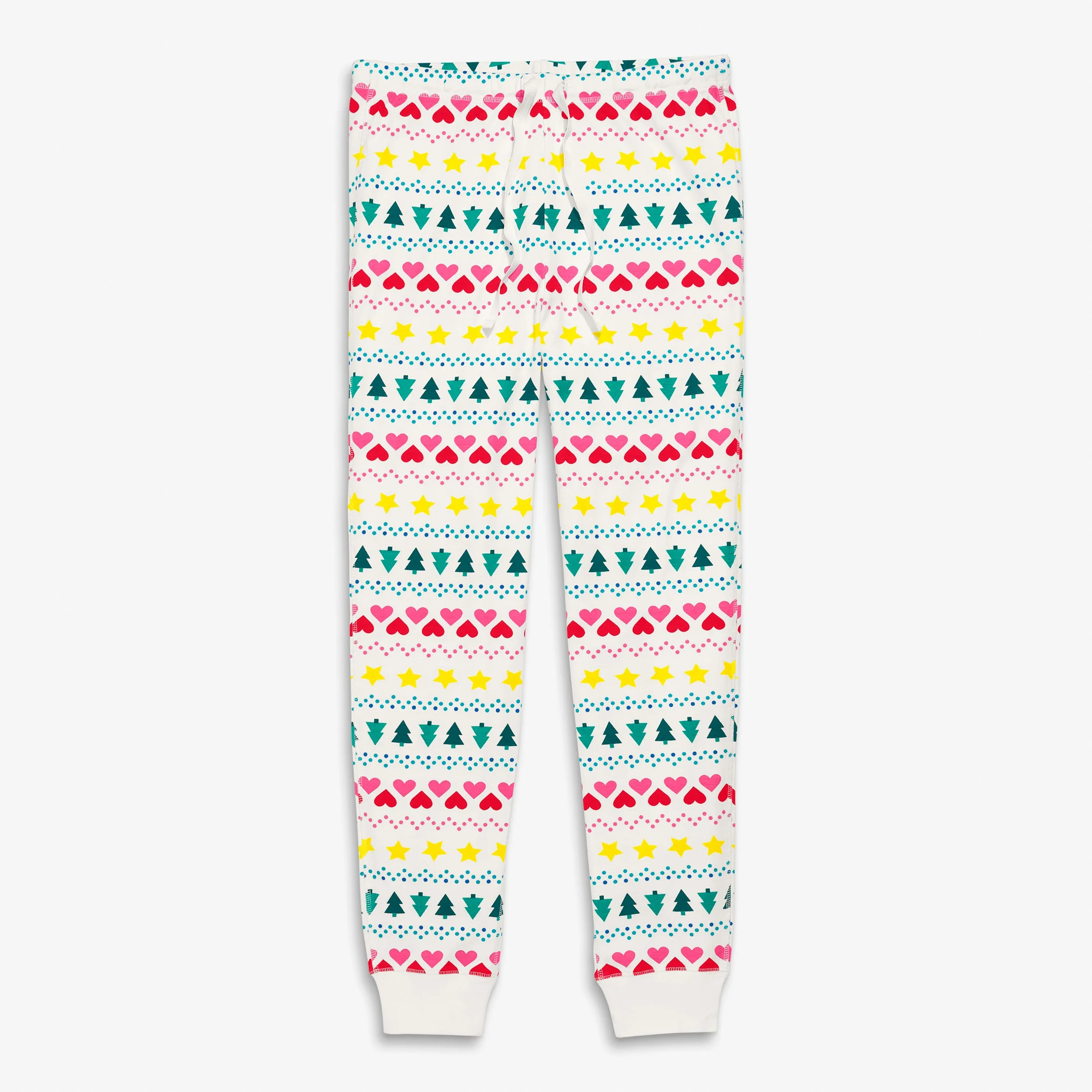 Clearance fit 2 grown-ups organic pj pant in fair isle