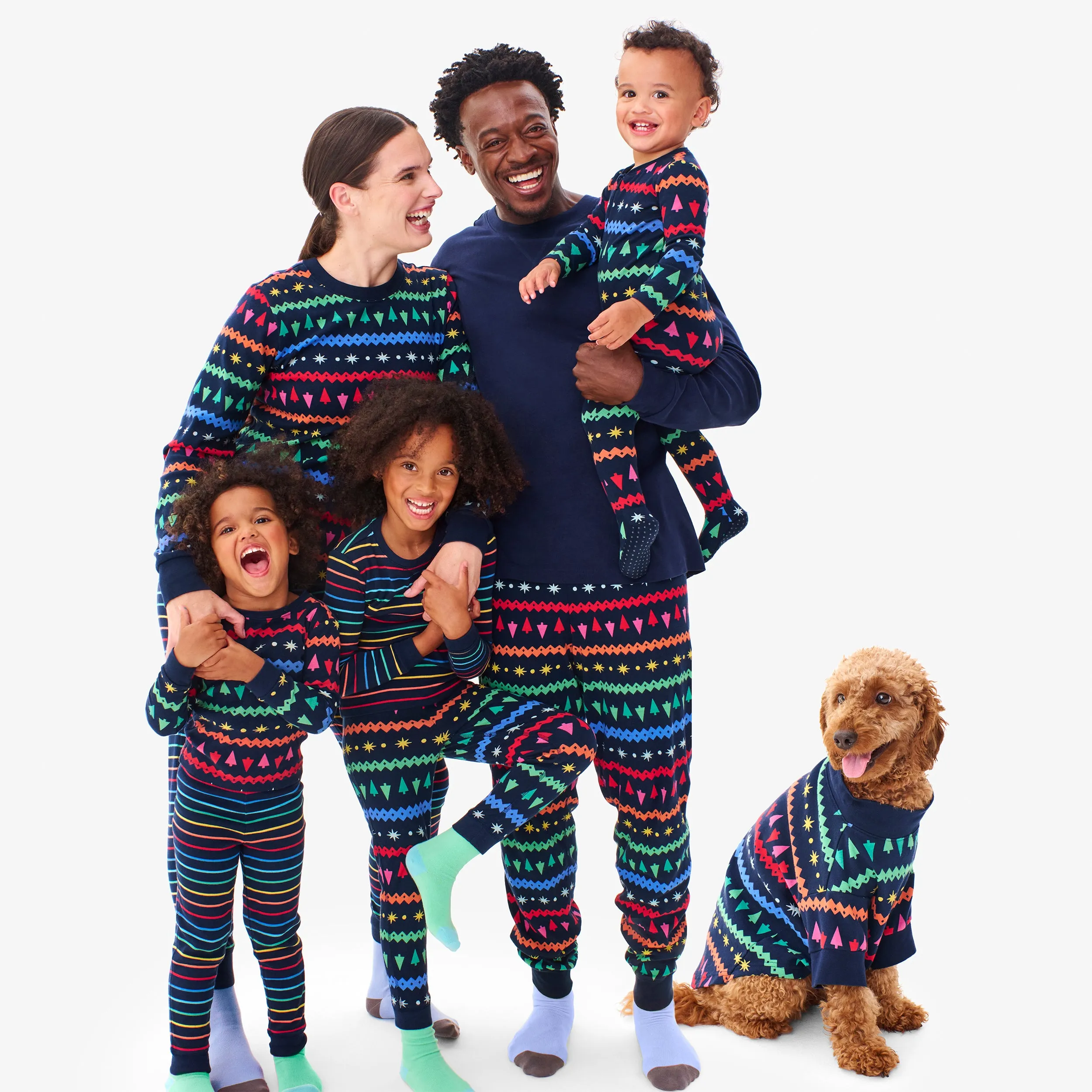 Clearance fit 2 grown-ups organic pj pant in festive fair isle