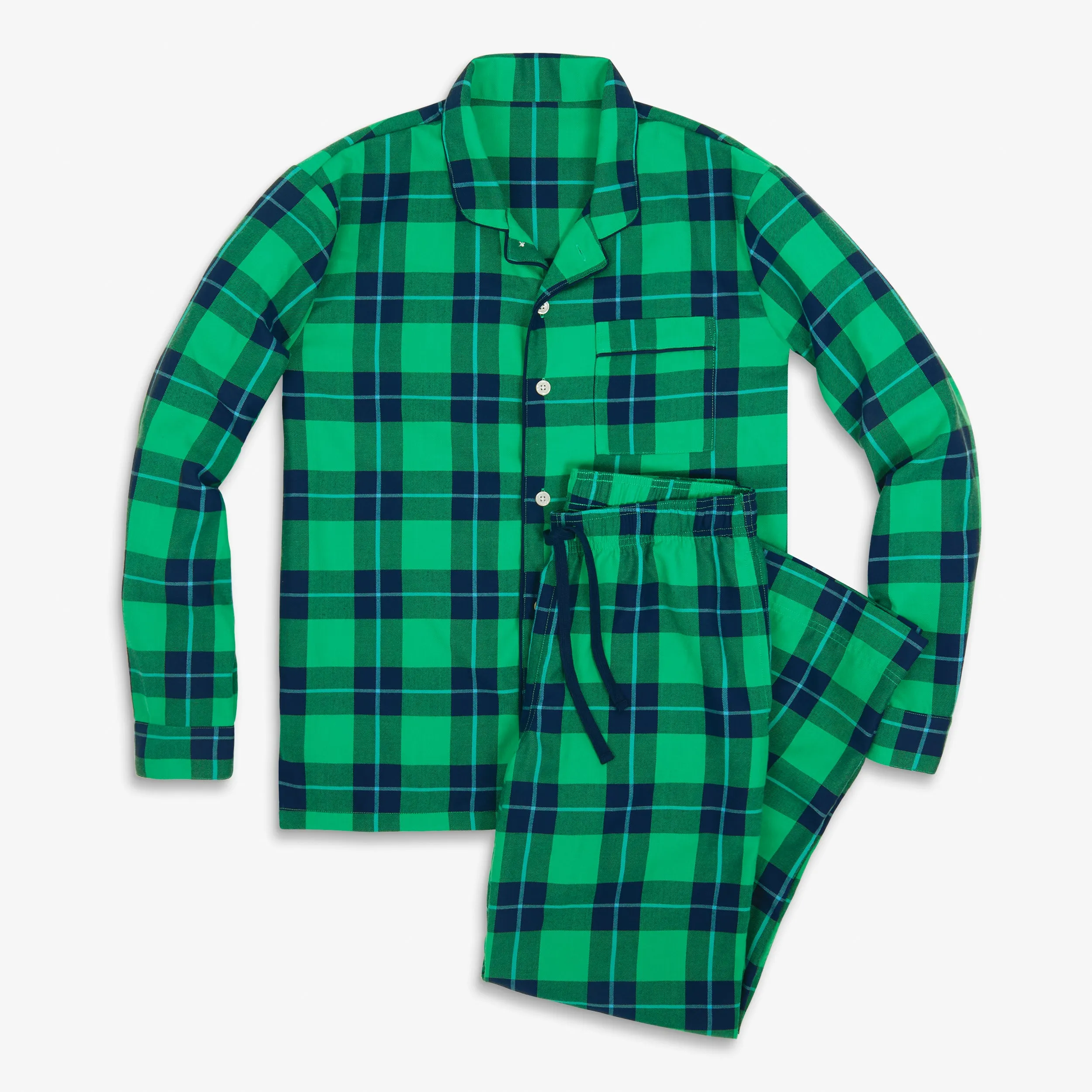 Clearance fit 2 grown-ups plaid pj set