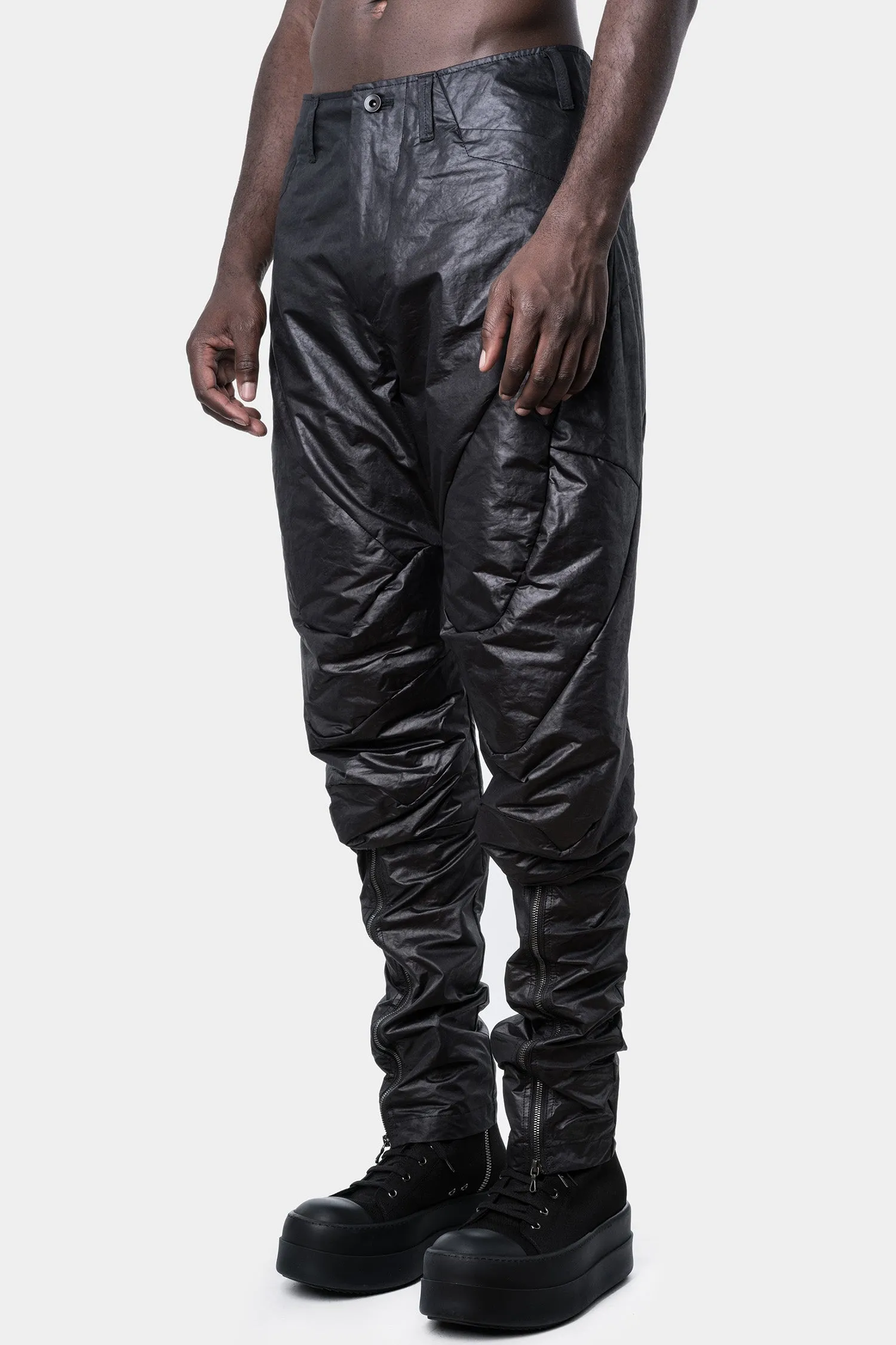 Coated Panel Pants