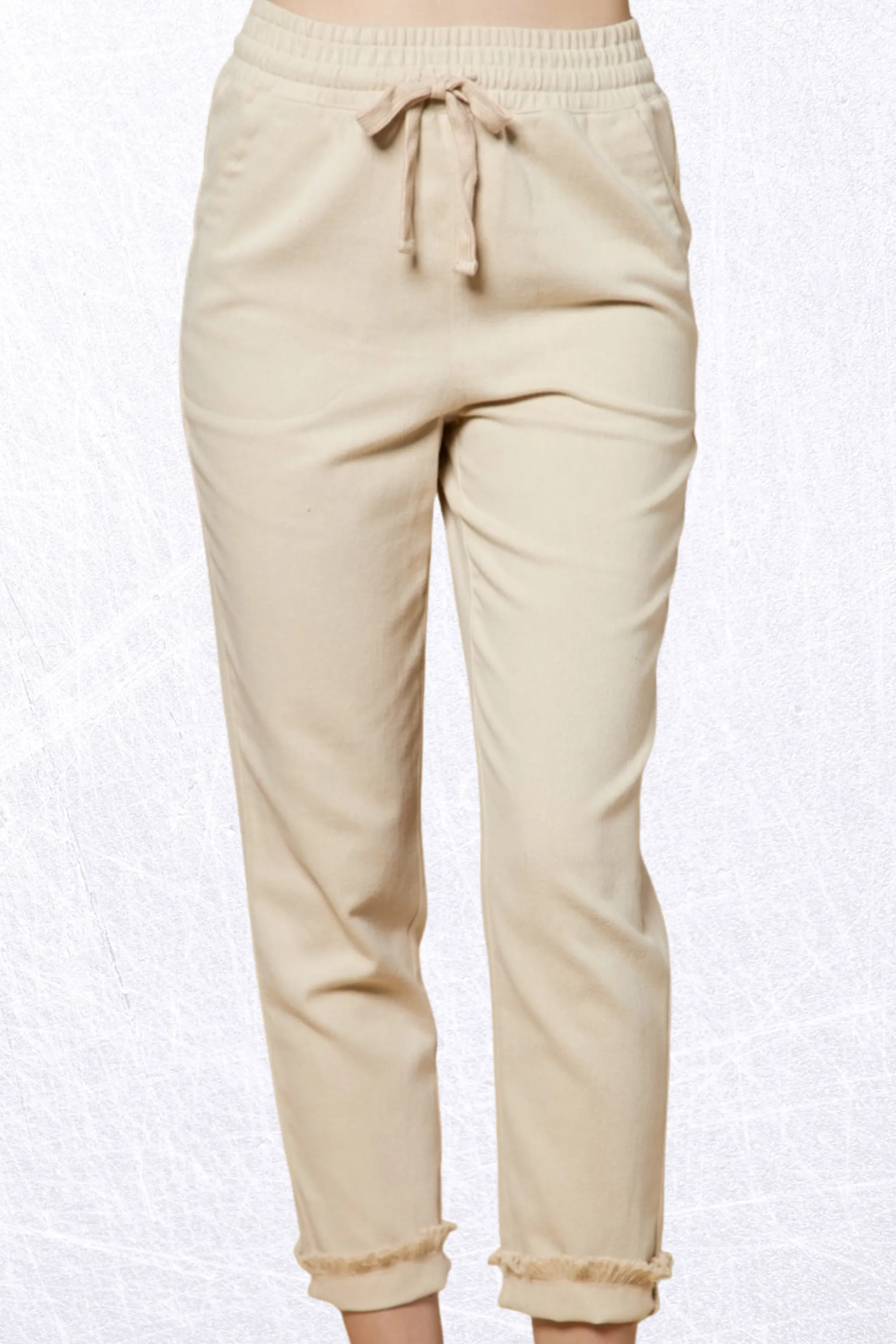 COTTON TWILL REGULAR FIT PANTS