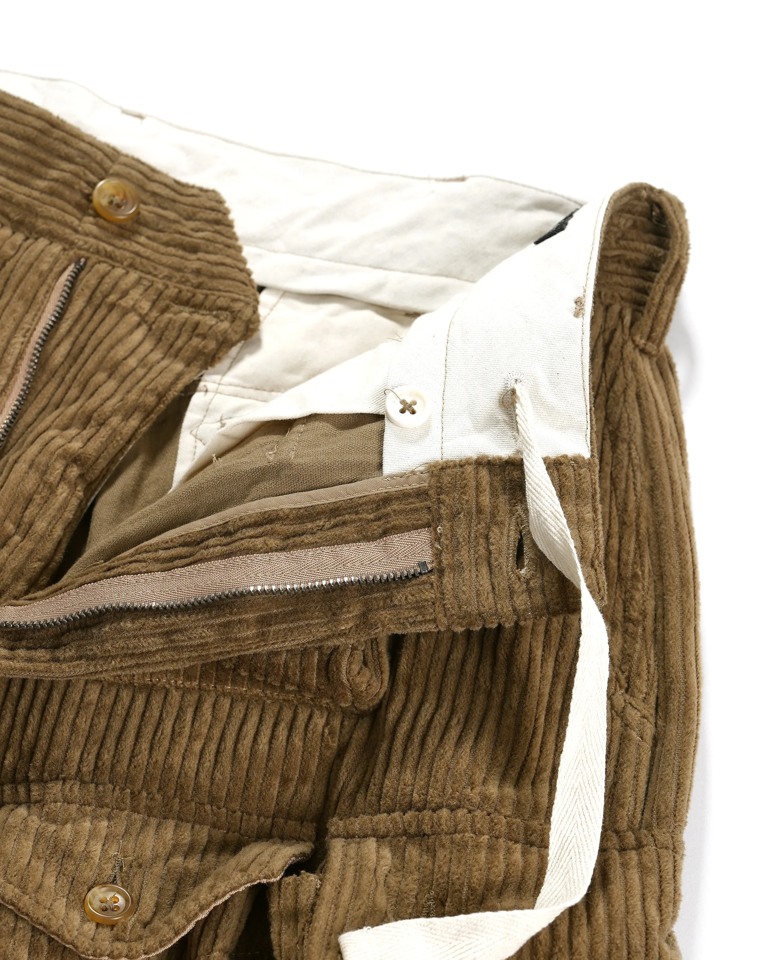 Engineered Garments Khaki Cotton 4.5W Corduroy FA Pants - Stylish and Comfortable Casual Wear