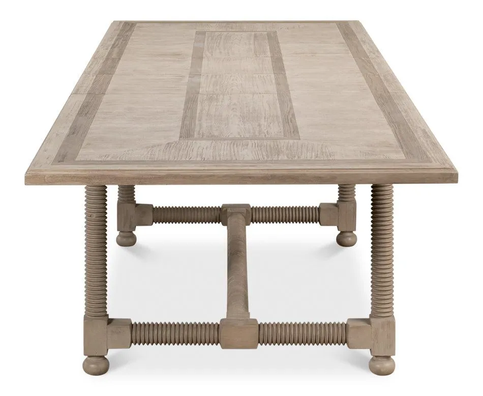 Equestrian Barn Gray Extension Dining Table