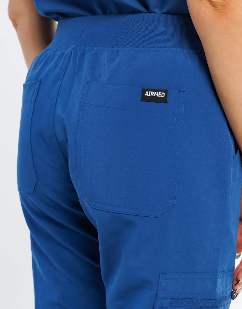 Essential Multi-Pocket Scrub Pants - Royal Blue