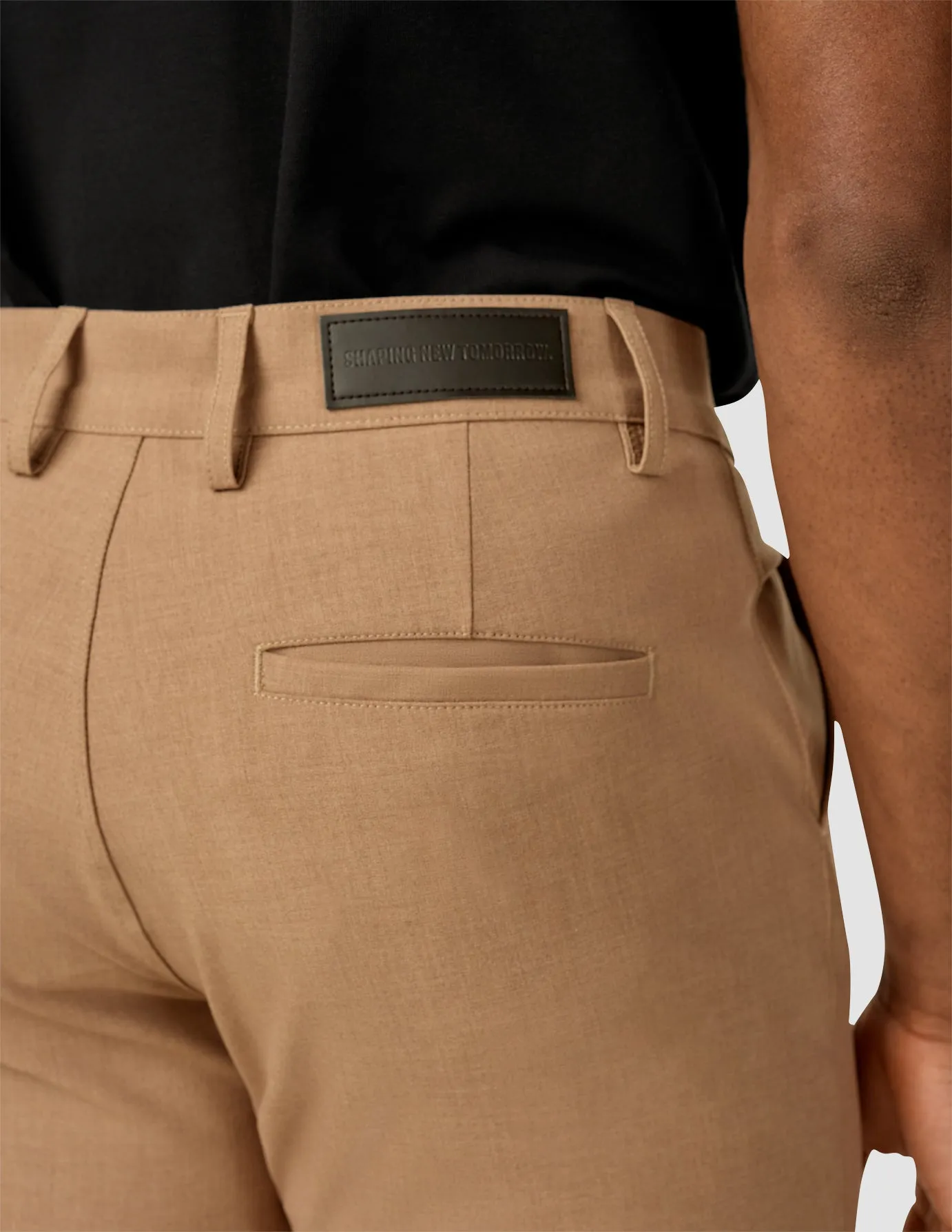 Essential Pants Slim Sand Melange