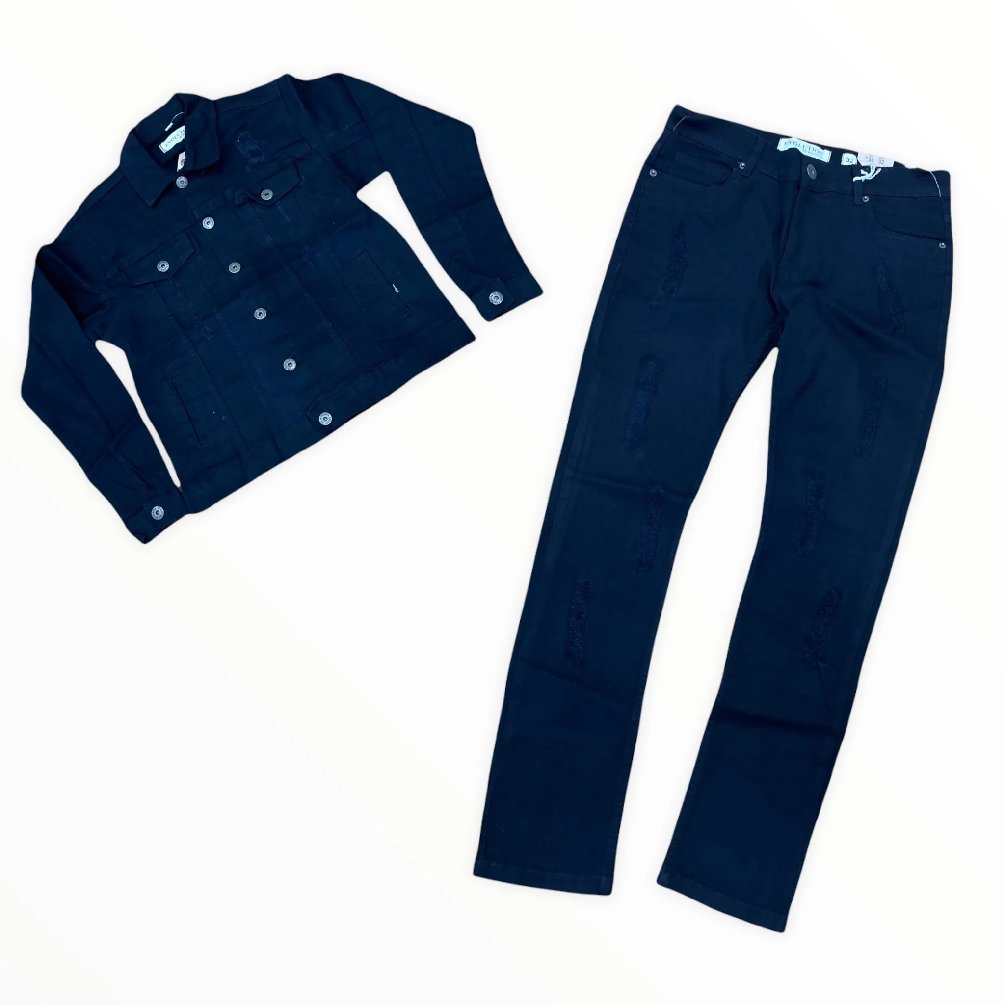 EVOLUTION: Ripped Denim Jean Sets 16136/33427