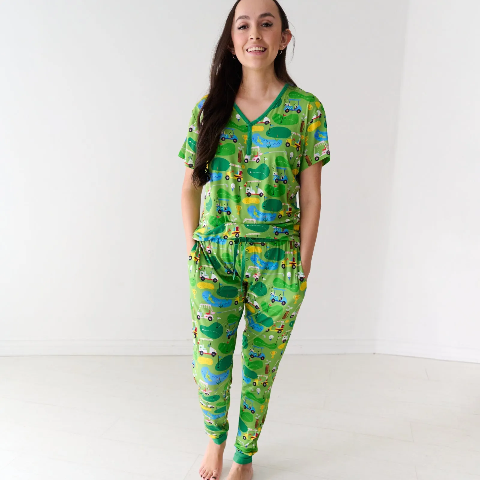 Fairway Fun Women's Short Sleeve Pajama Top