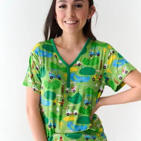 Fairway Fun Women's Short Sleeve Pajama Top