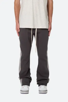 Flared Panel Track Pants - Grey