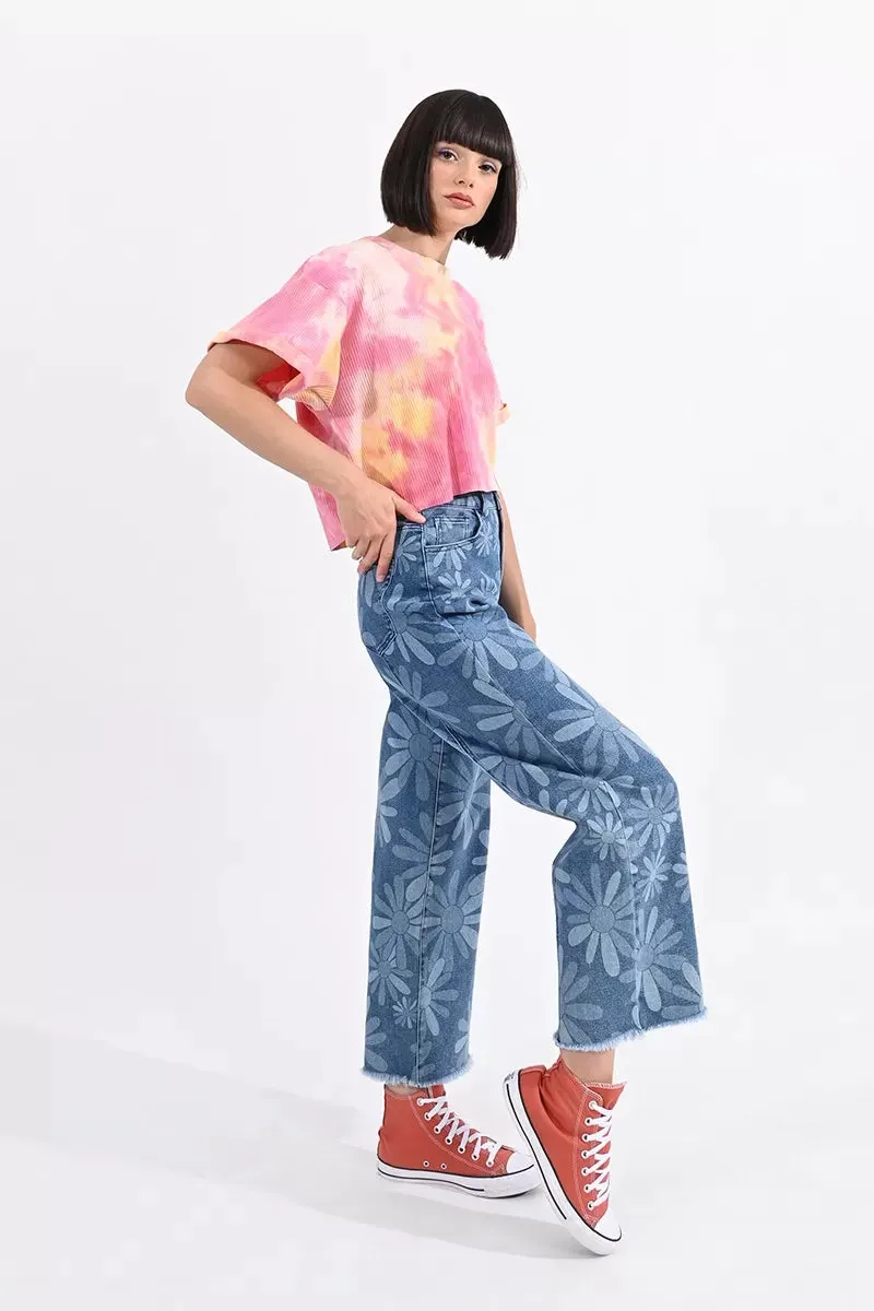 Flower Power Denim Pant